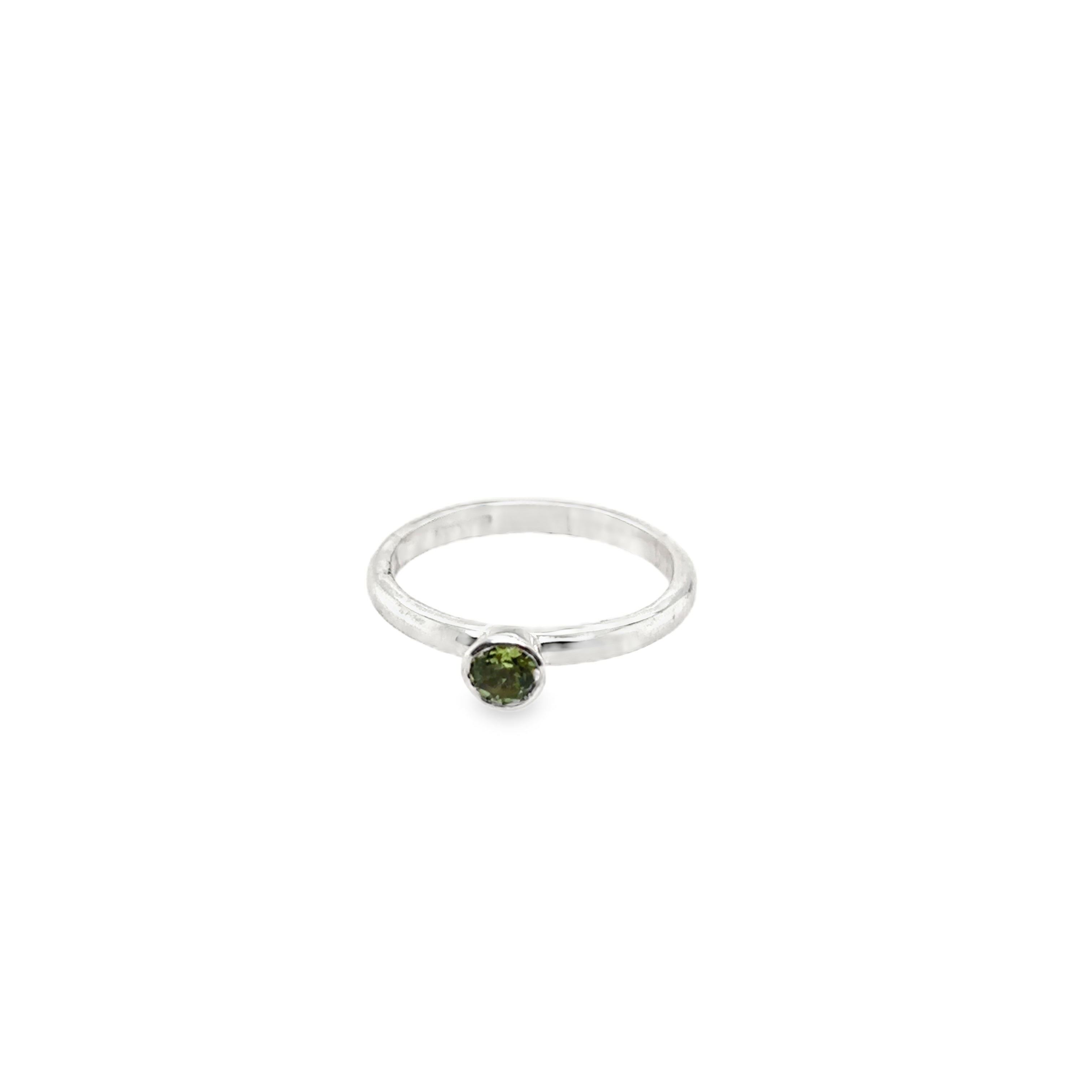 August Peridot Birthstone Ring