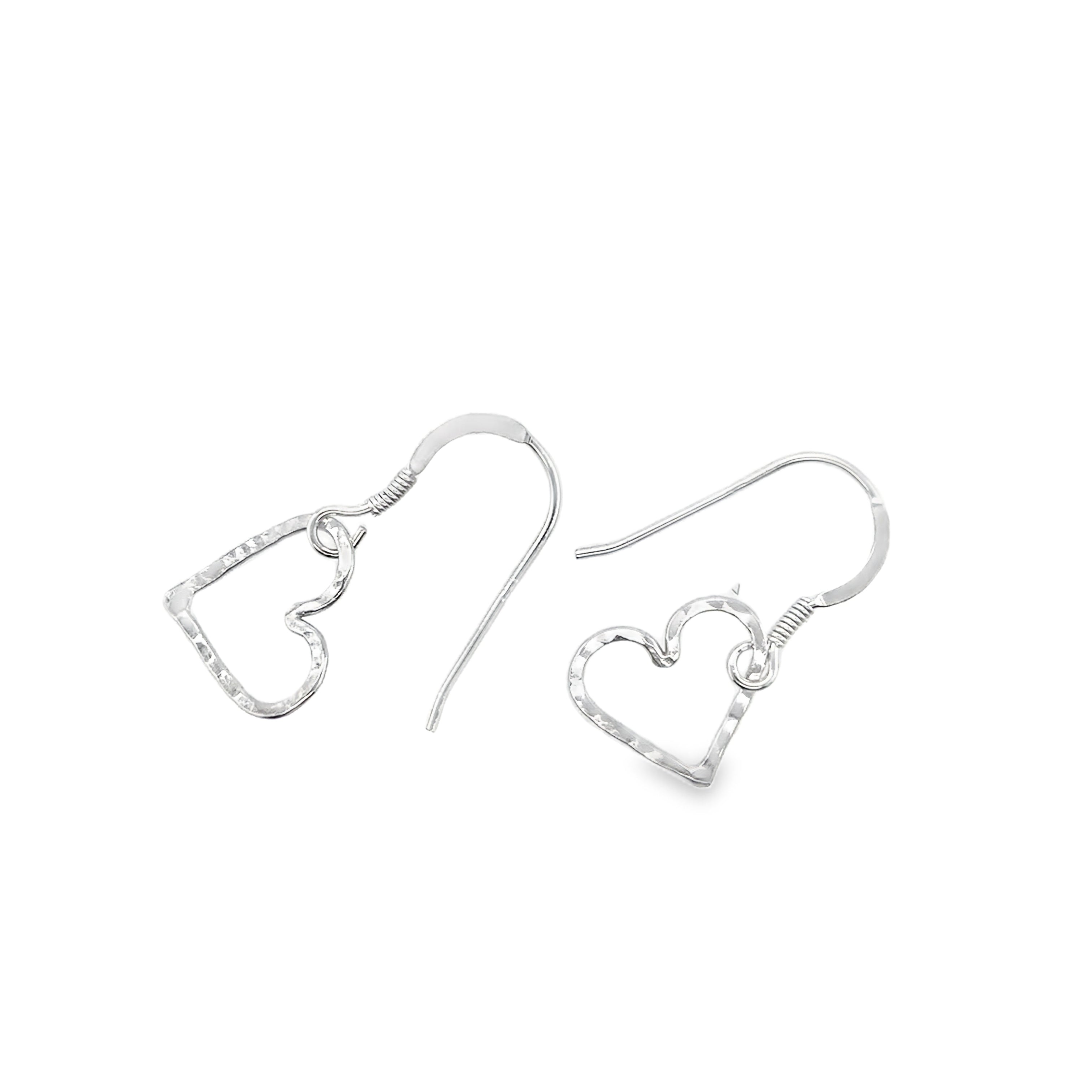 Open heart earrings