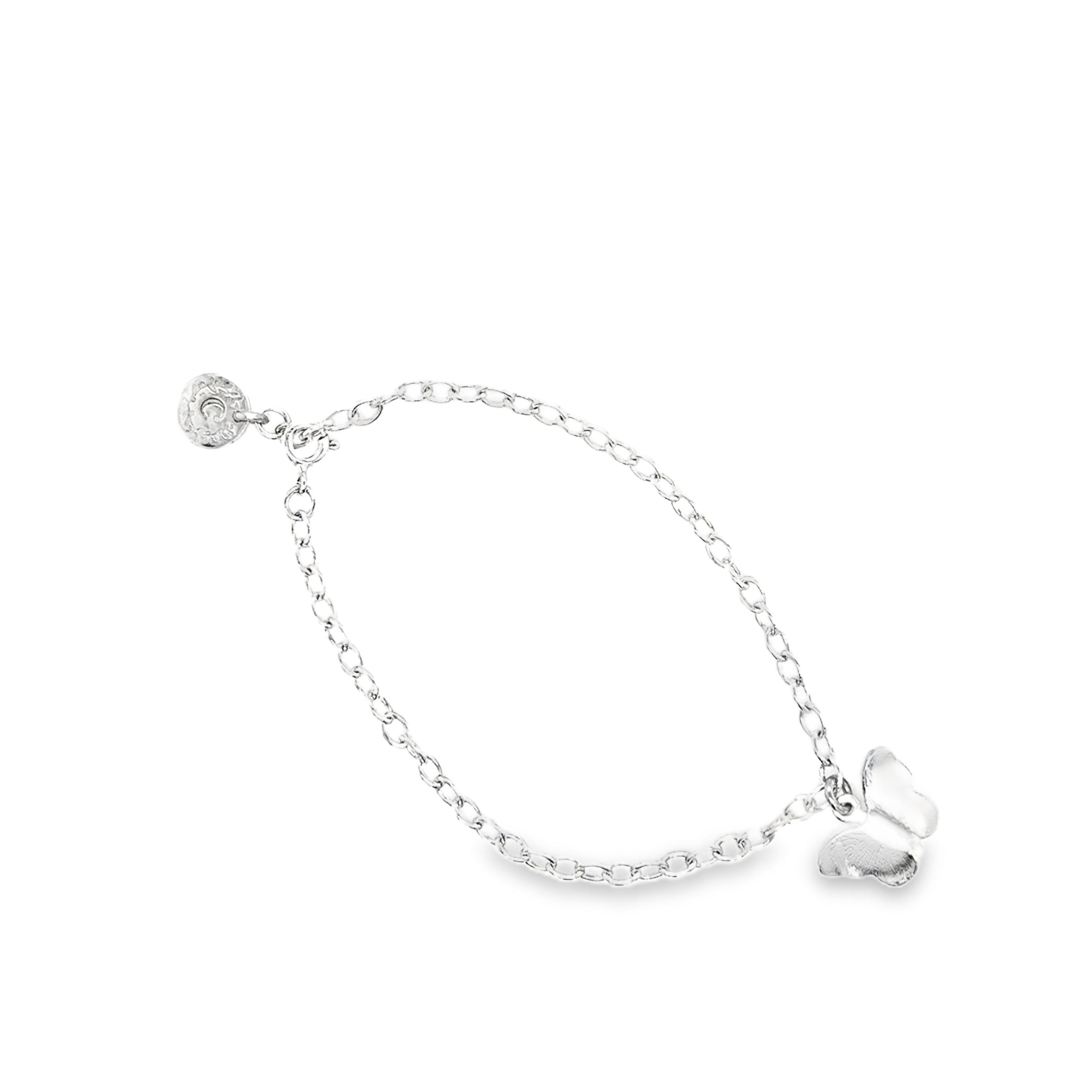 Silver Butterfly Charm Bracelet