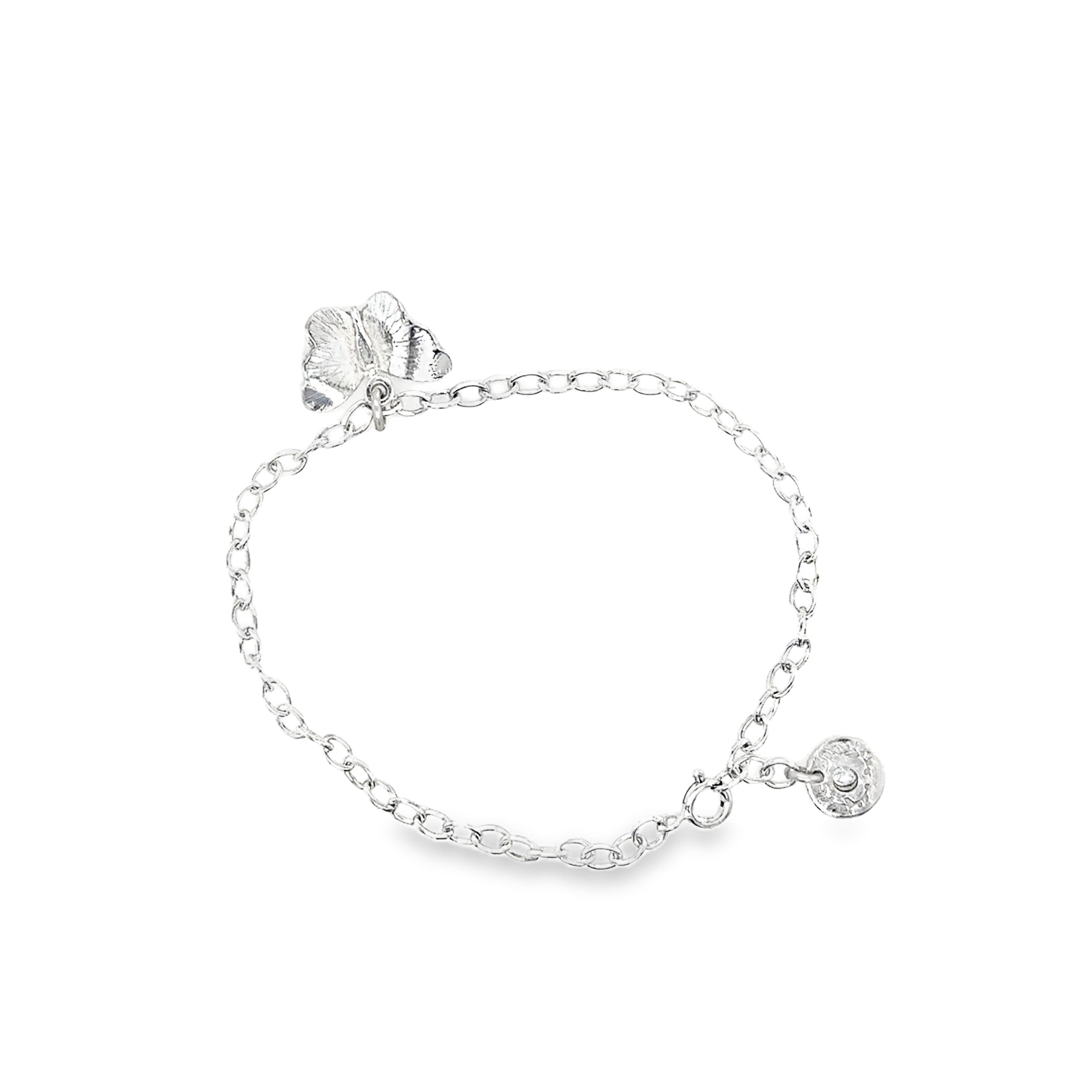 Silver Butterfly Charm Bracelet