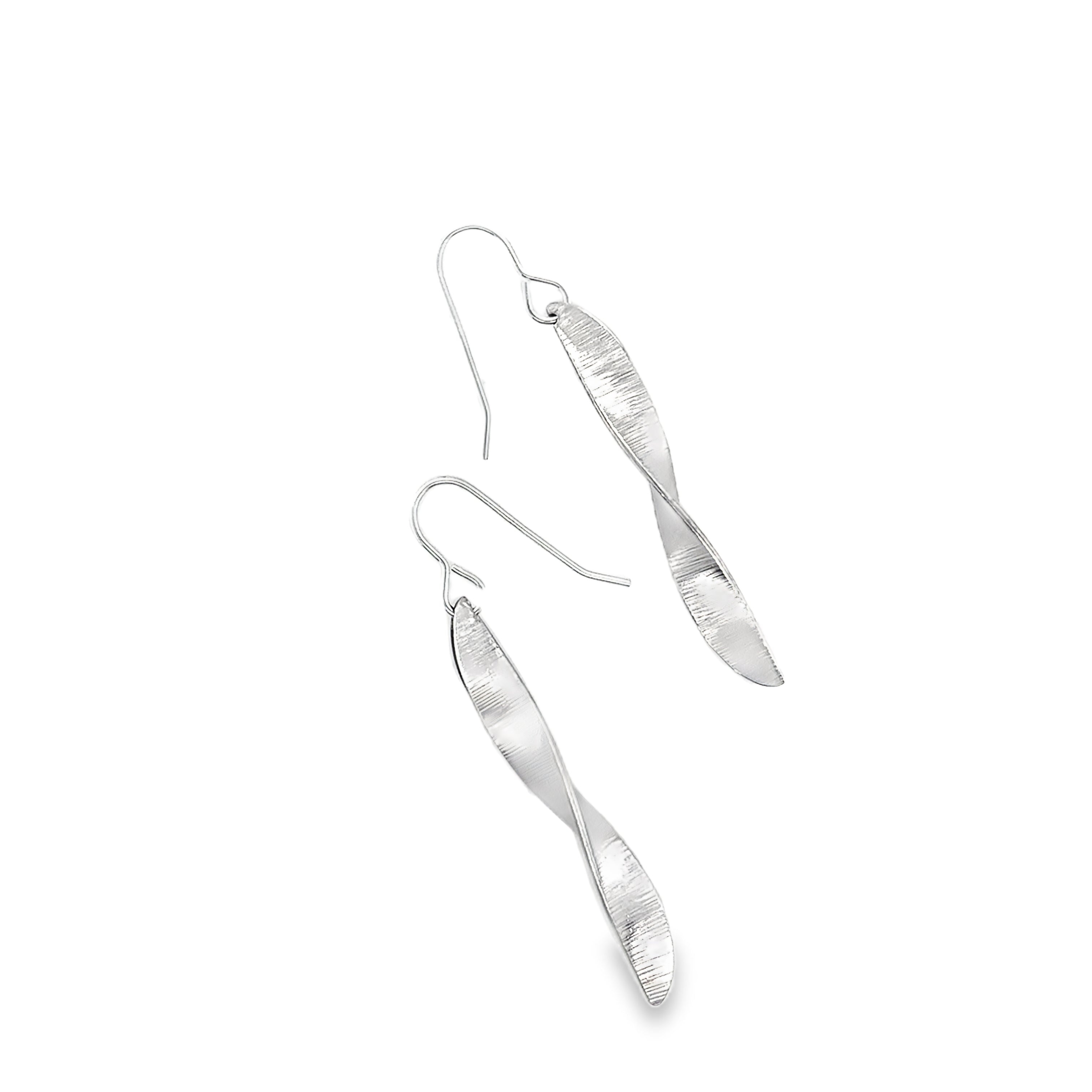 Willow Leaf Half Twist Earrings