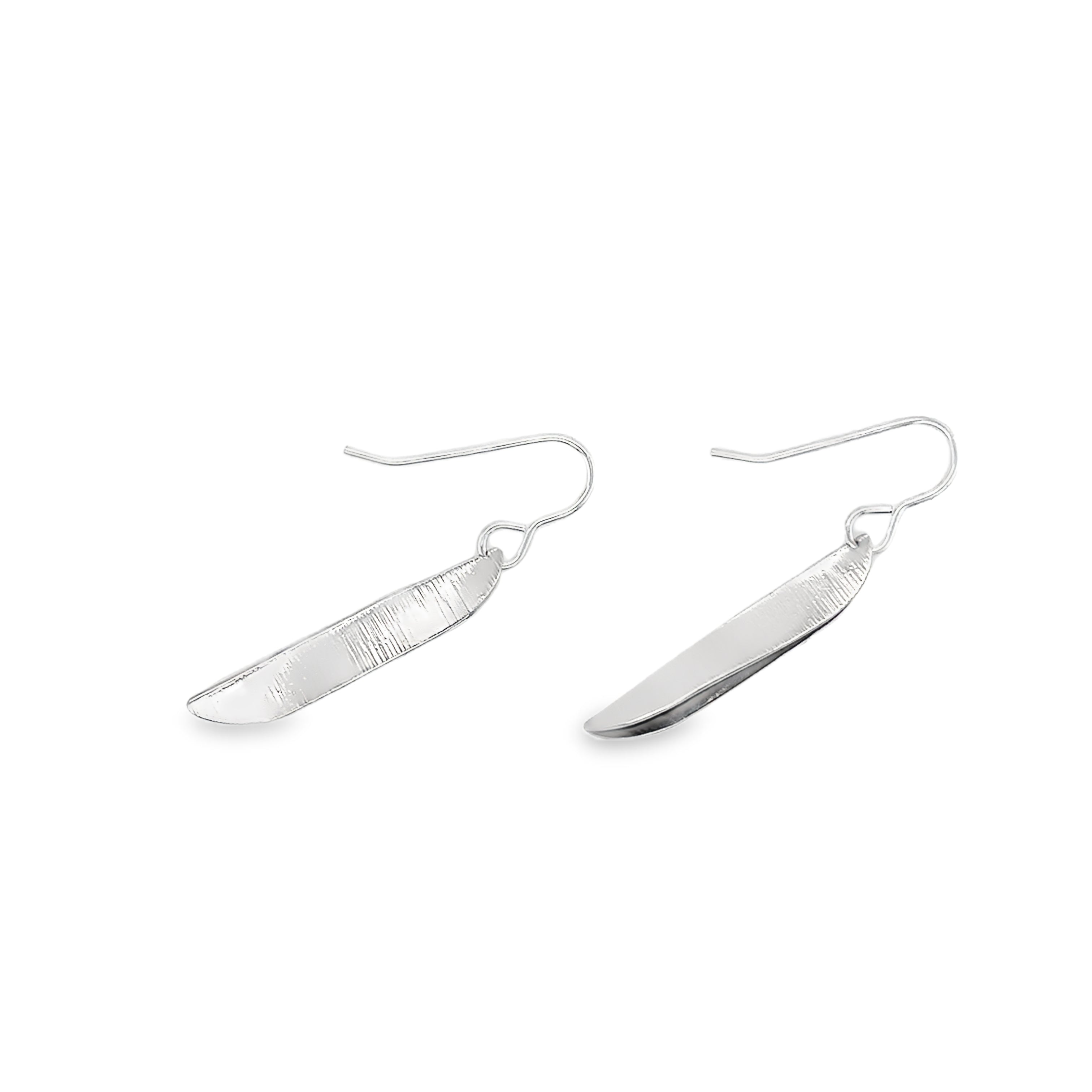 Willow Leaf Small Twist Earrings