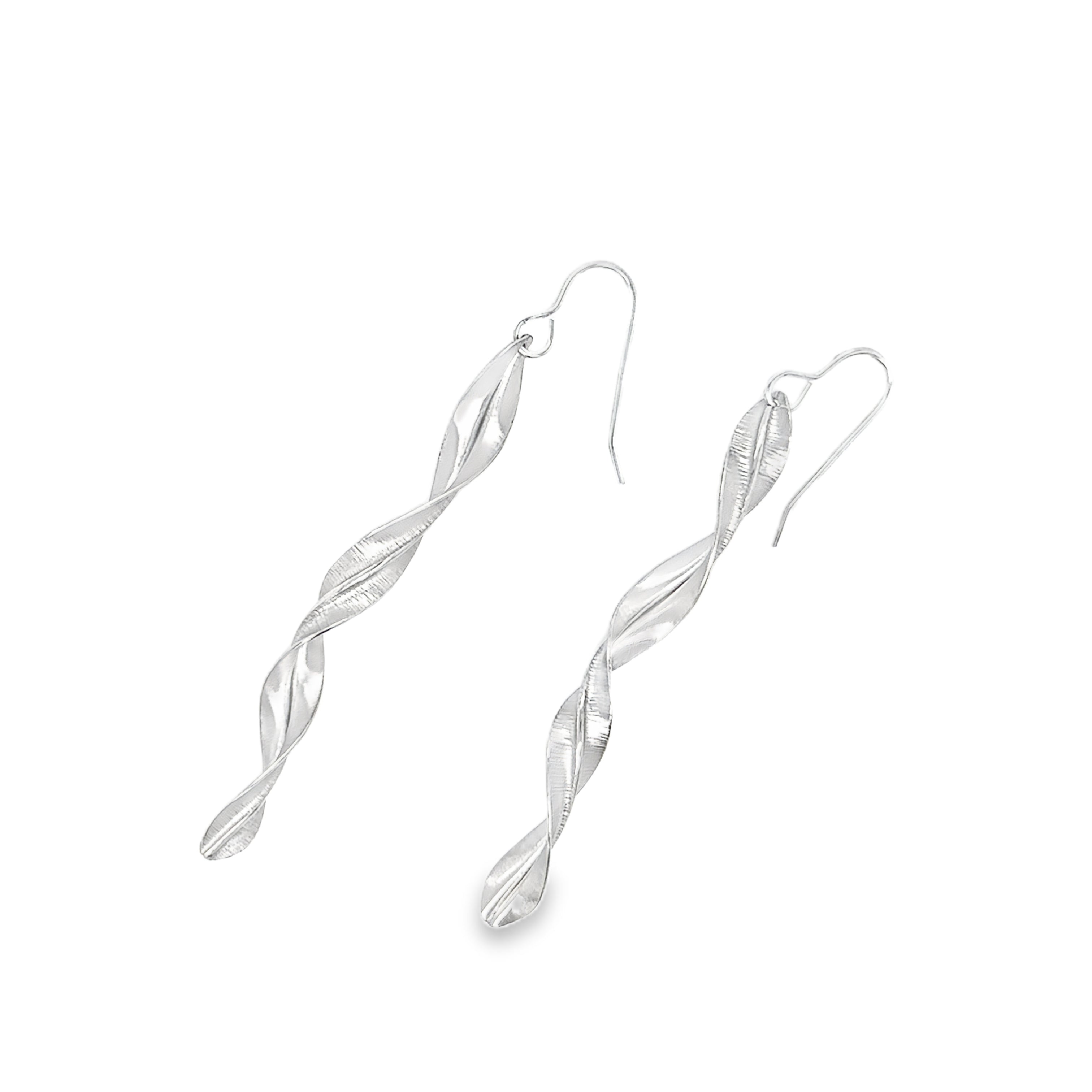 Long Spring Leaf Earrings