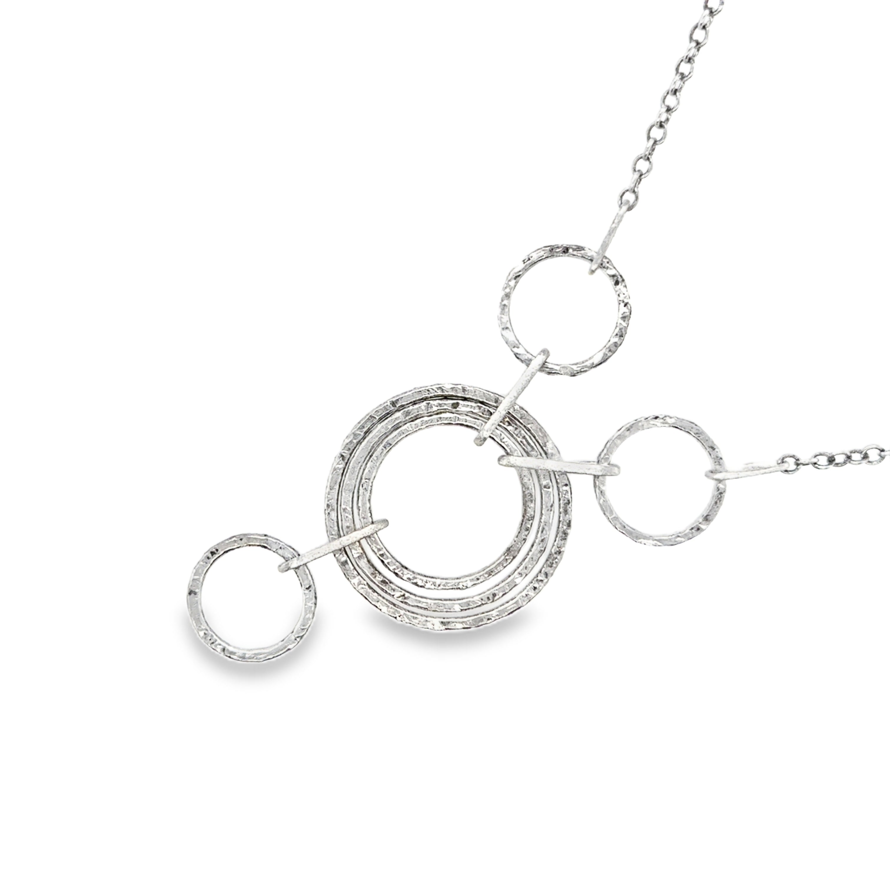 Hammer Hoop Trio Necklace