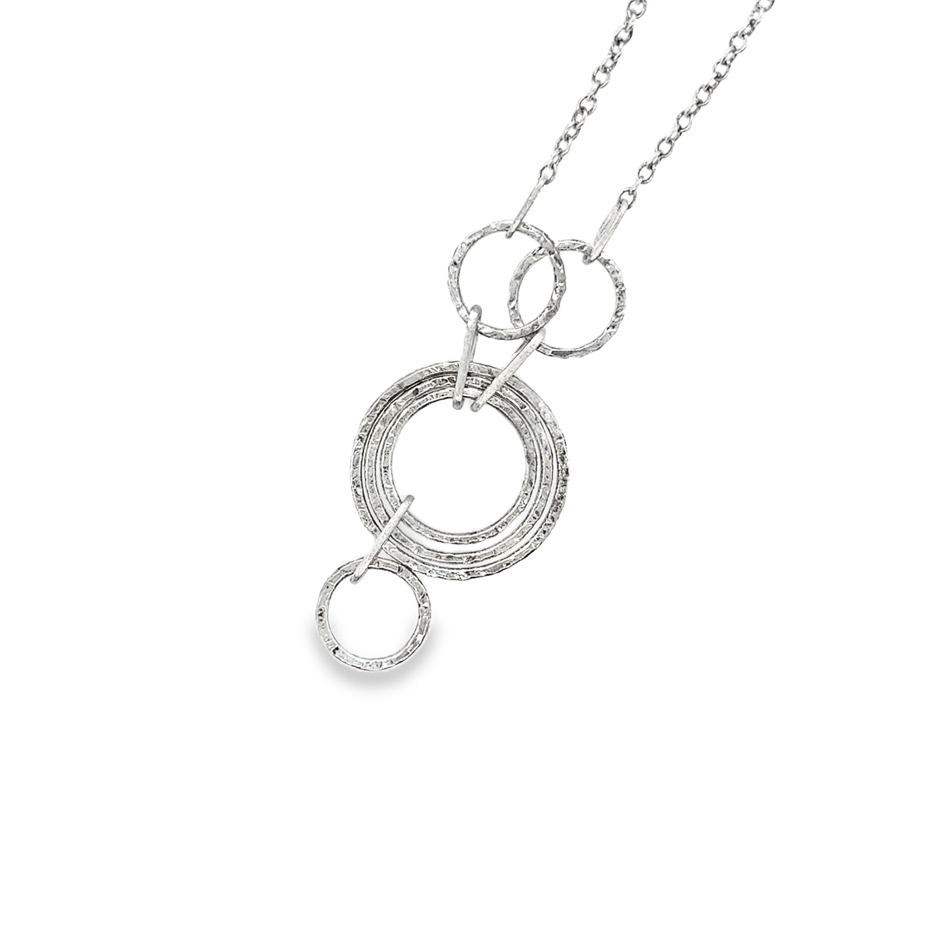 Hammer Hoop Trio Necklace
