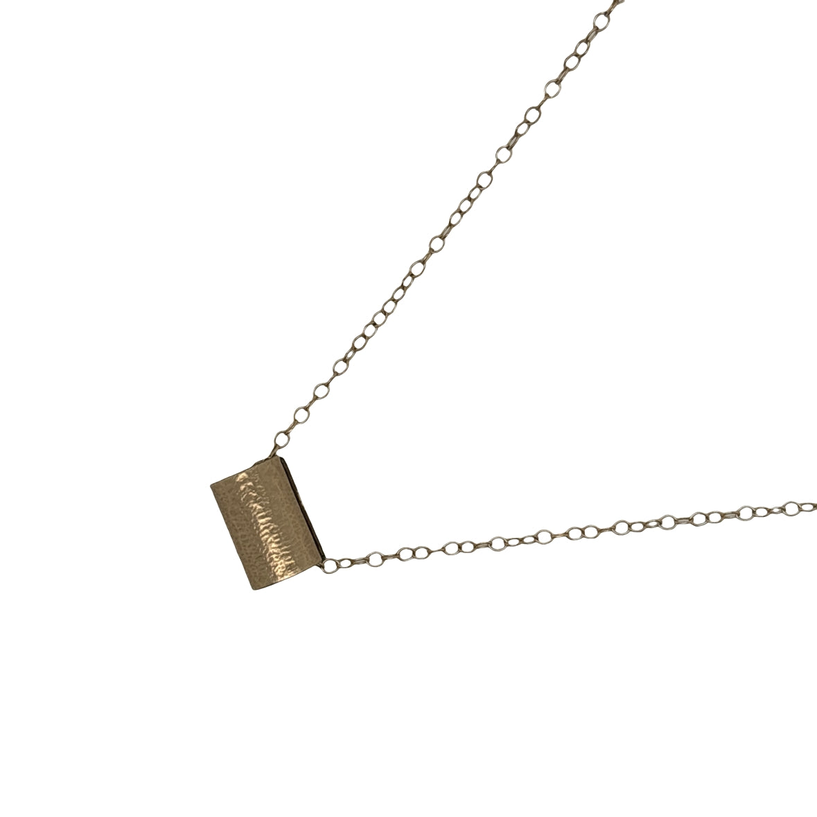 All 14ct gold filled single scroll pendant