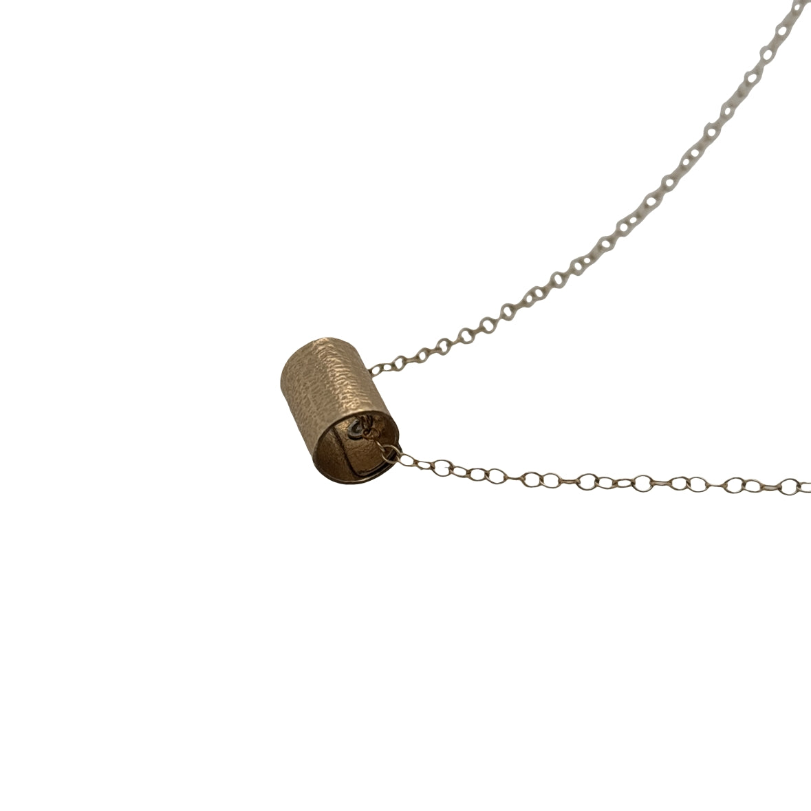 All 14ct gold filled single scroll pendant
