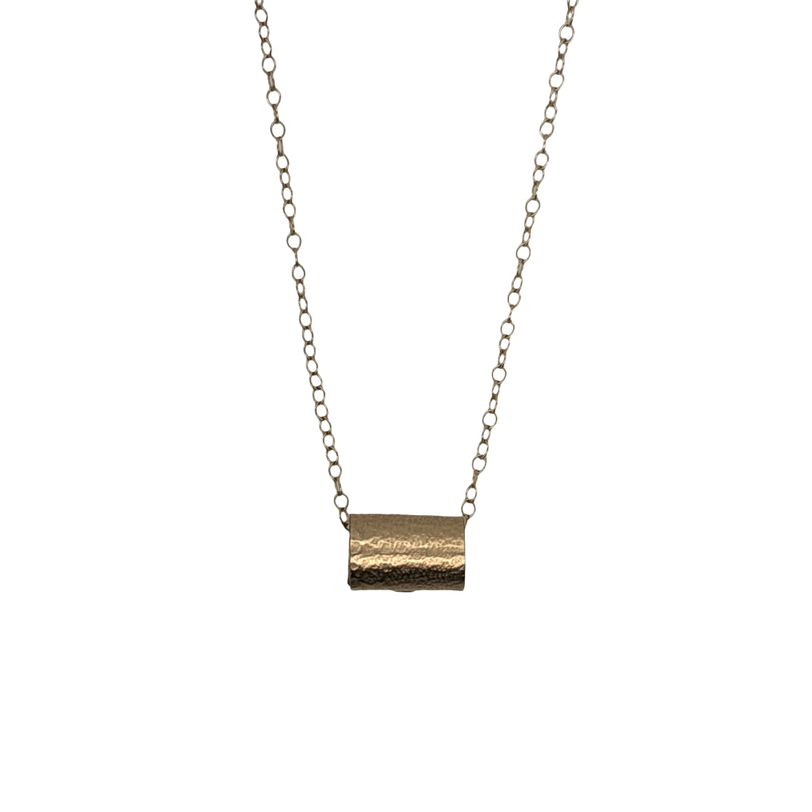All 14ct gold filled single scroll pendant