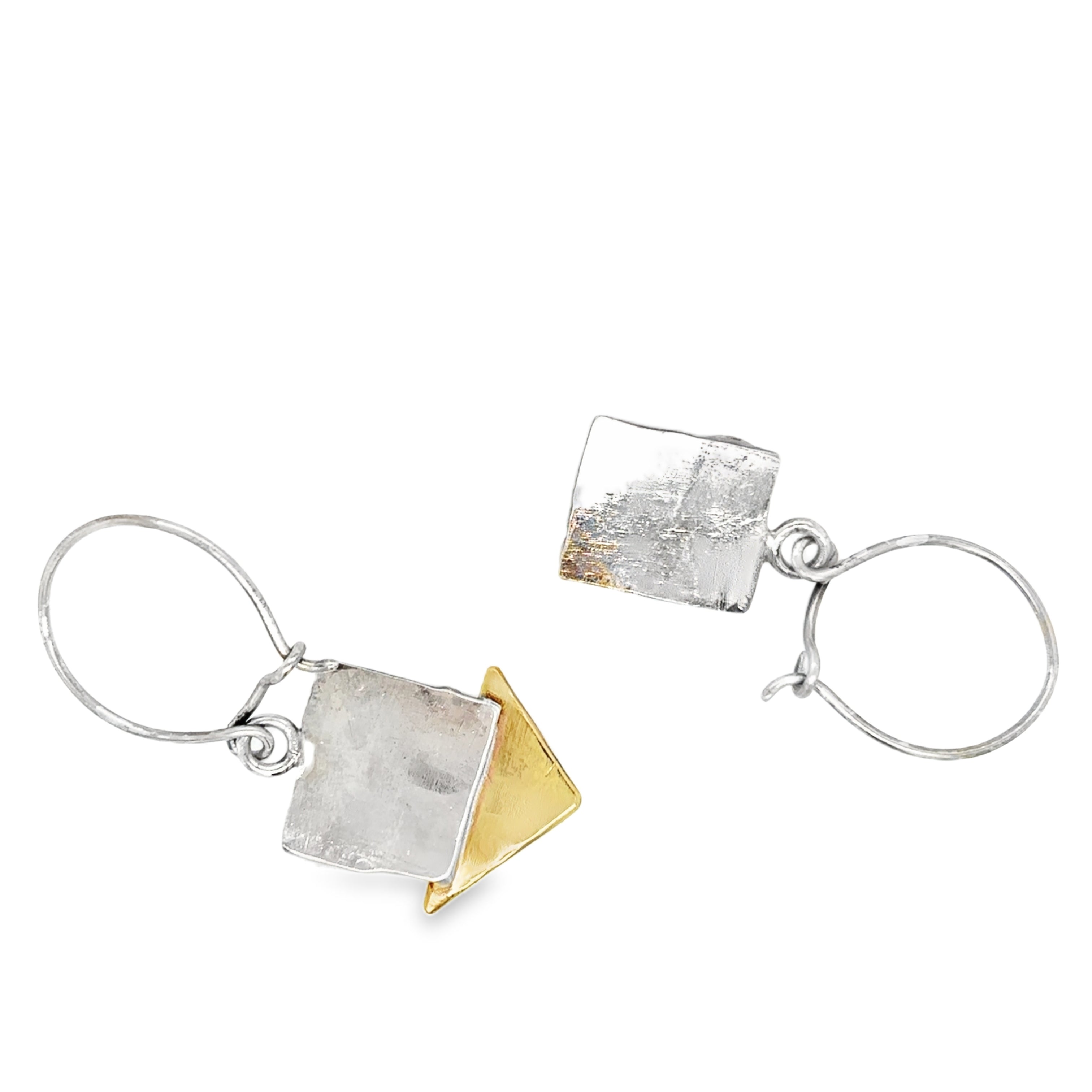 Pink Asymmetrical Earrings