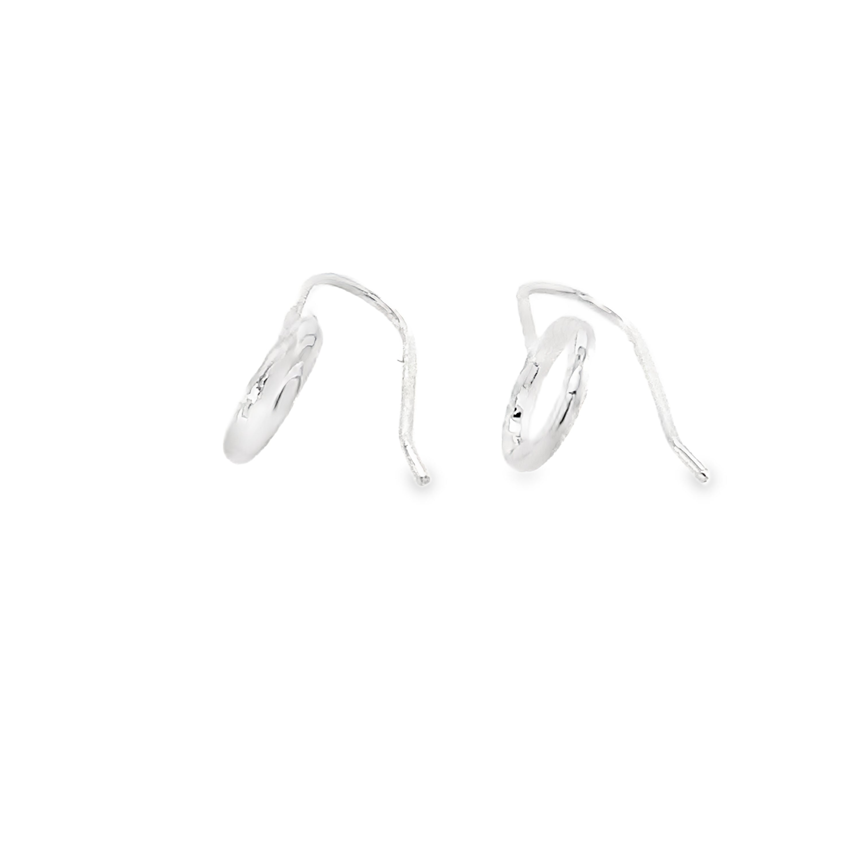 Textured round ring silver Drops