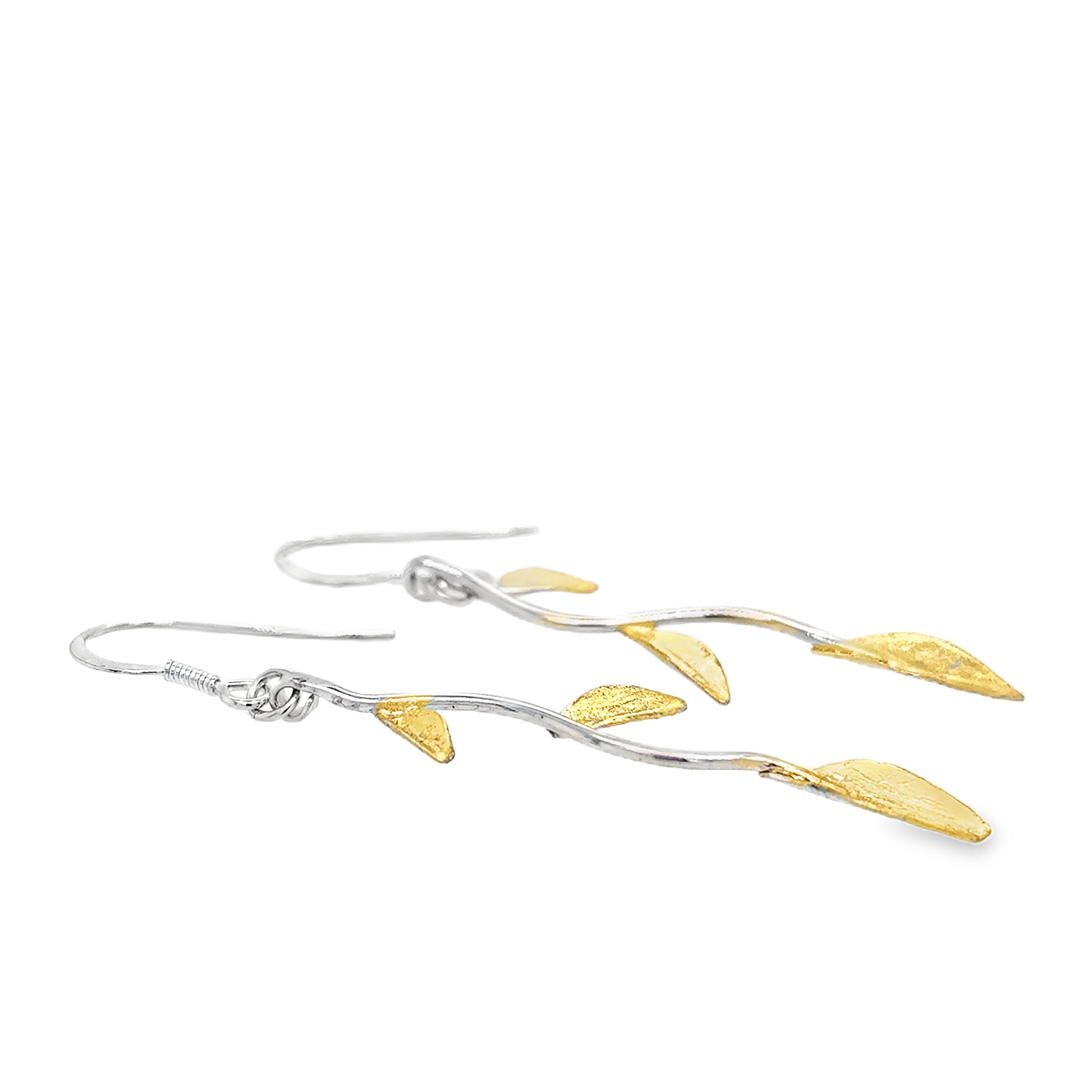 Botanic Laurel leaf earrings