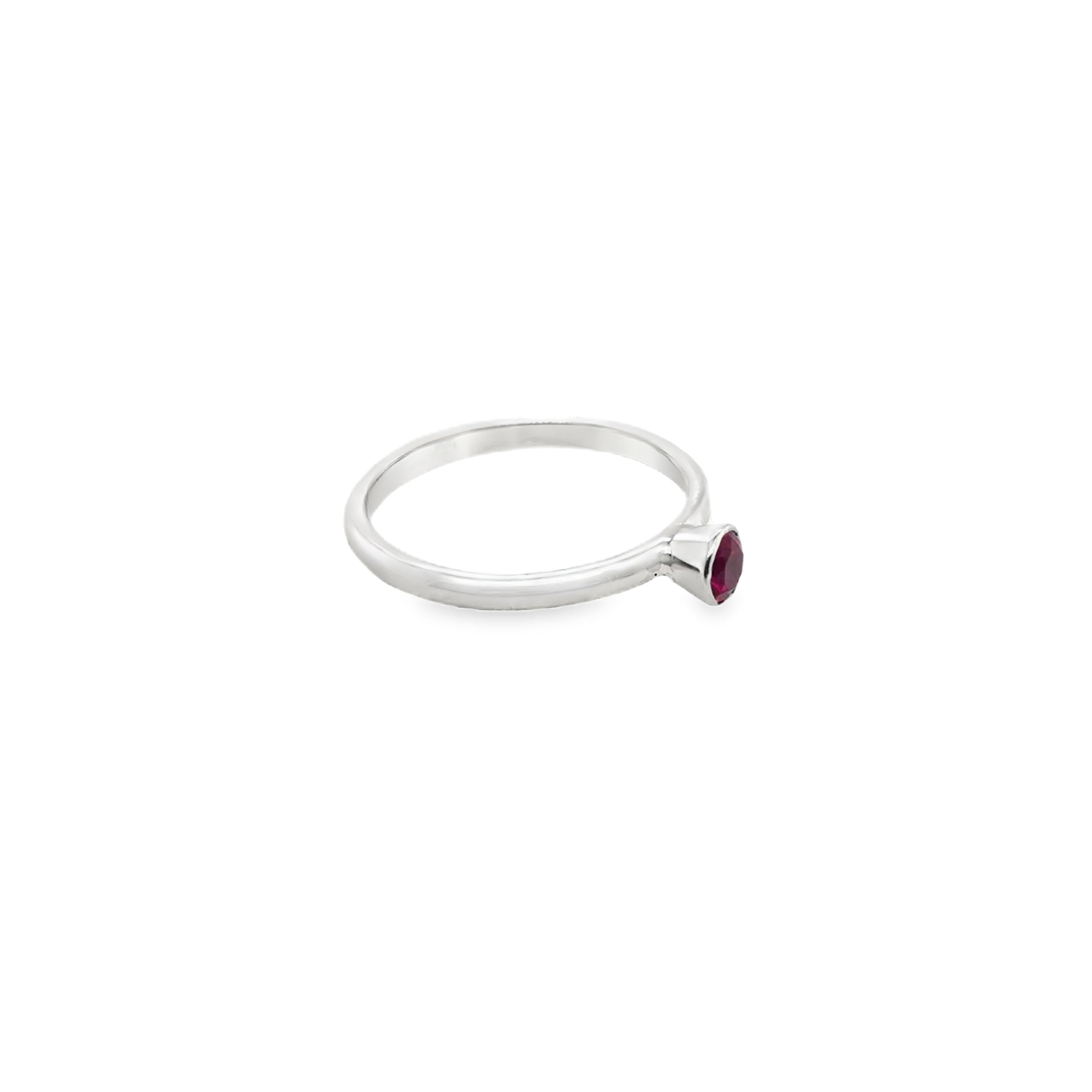 July Ruby Birthstone Ring