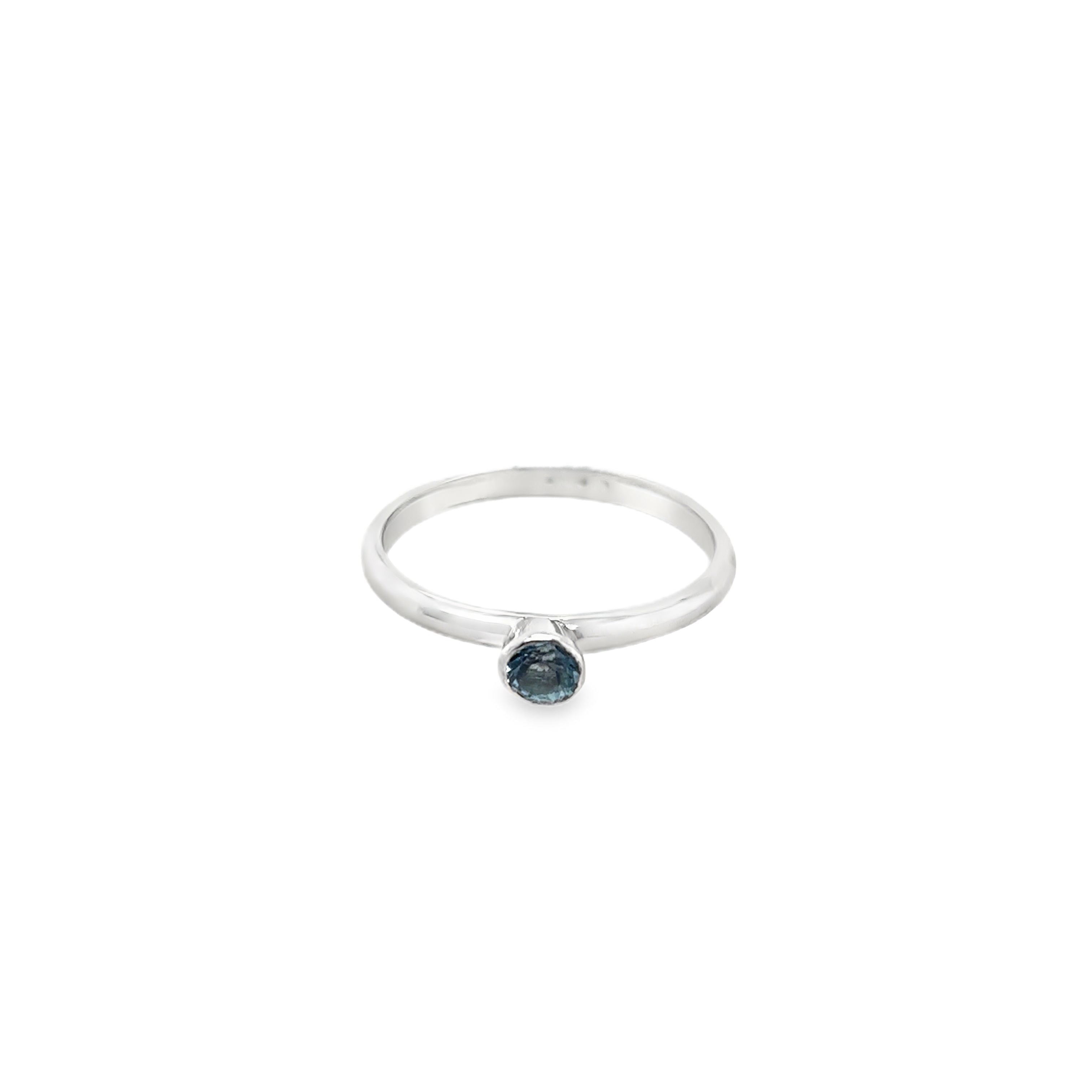 March Aquamarine Birthstone Ring