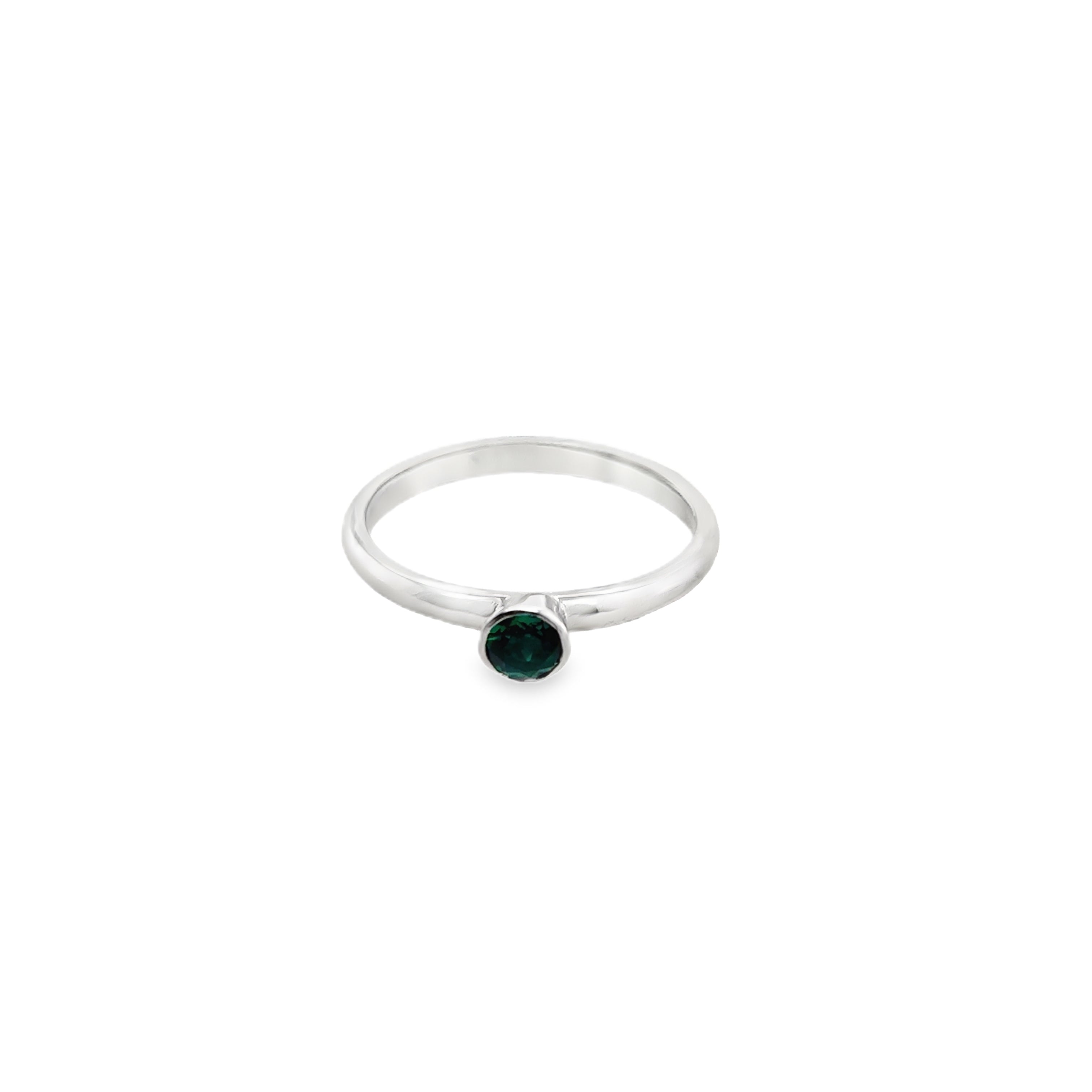 May Emerald Birthstone Ring