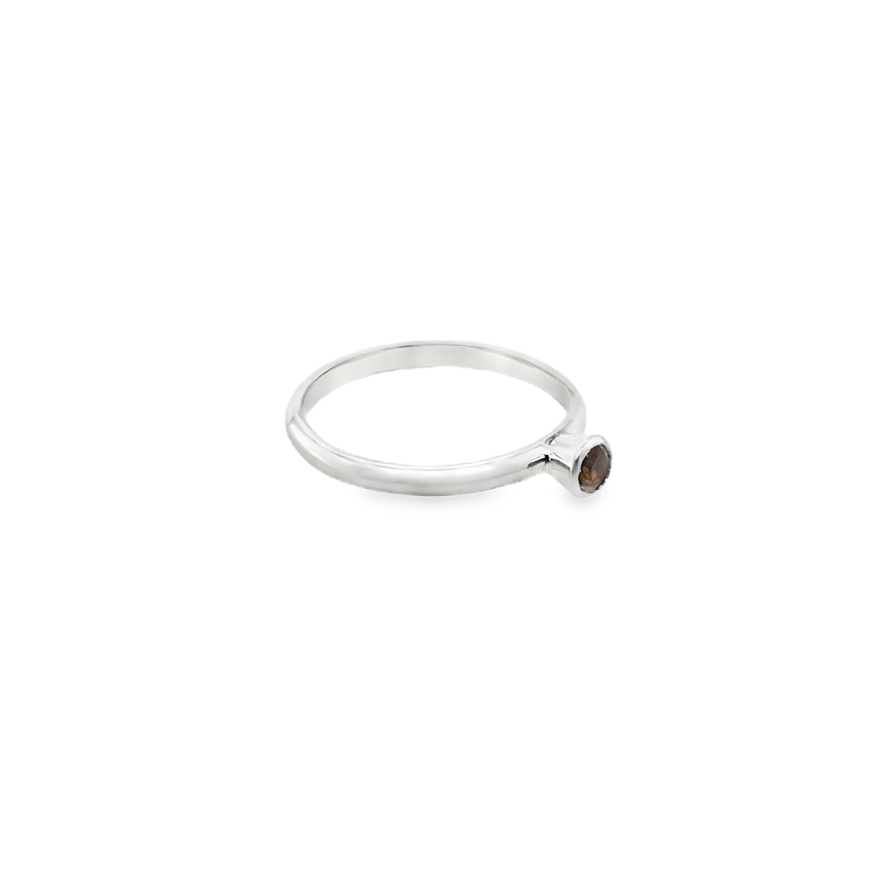 November Citrine Birthstone Ring
