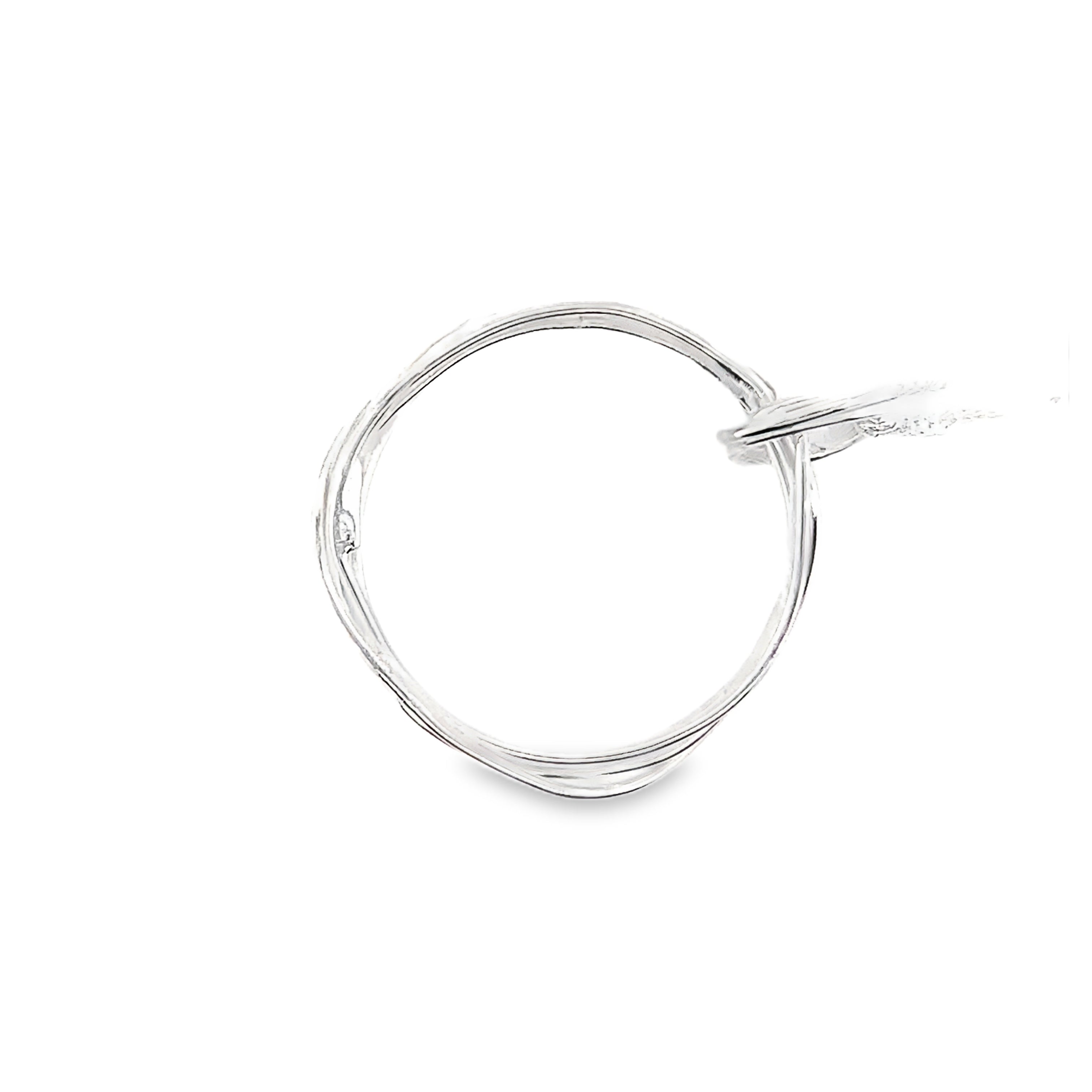 Continuous Round Wrap Silver Necklace