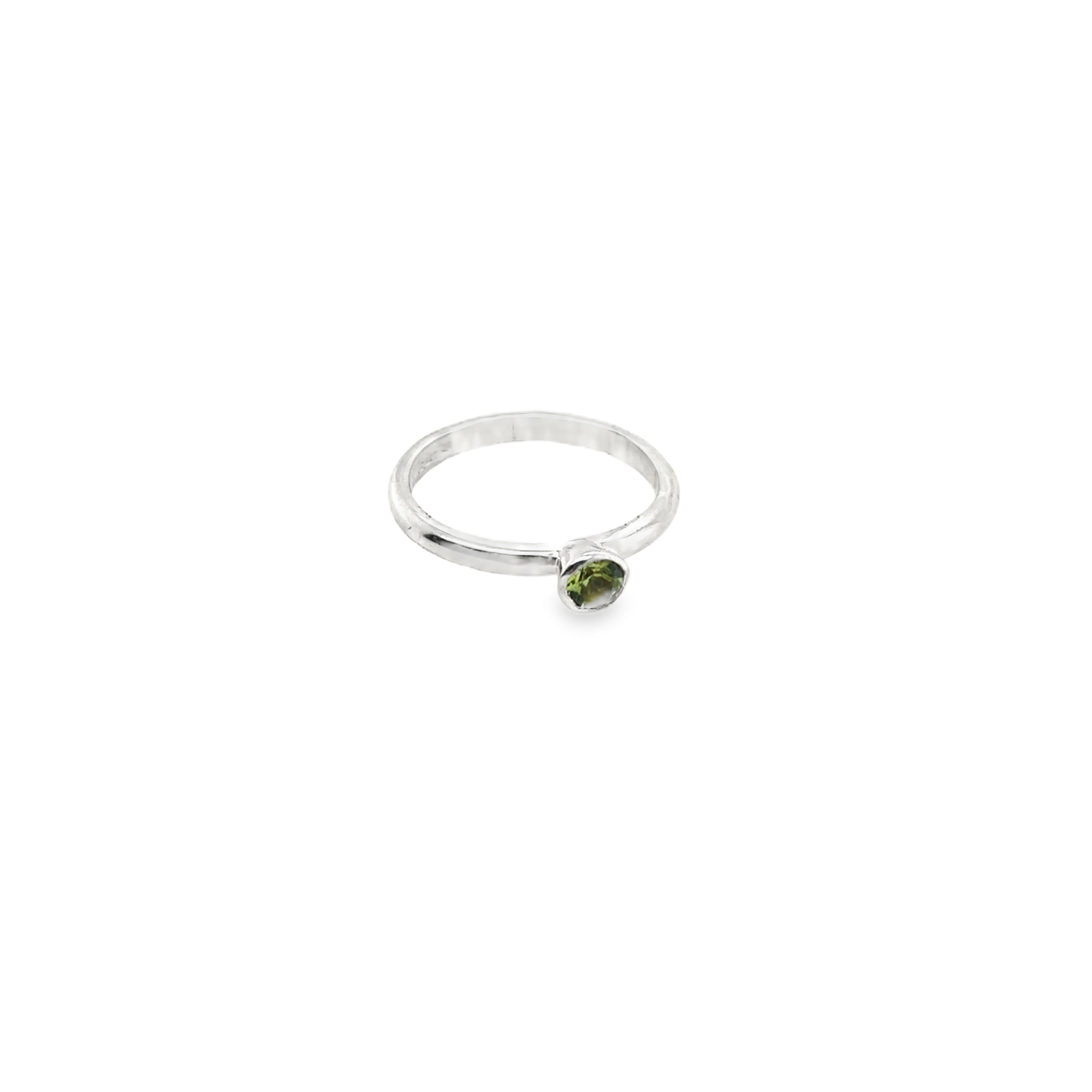 August Peridot Birthstone Ring