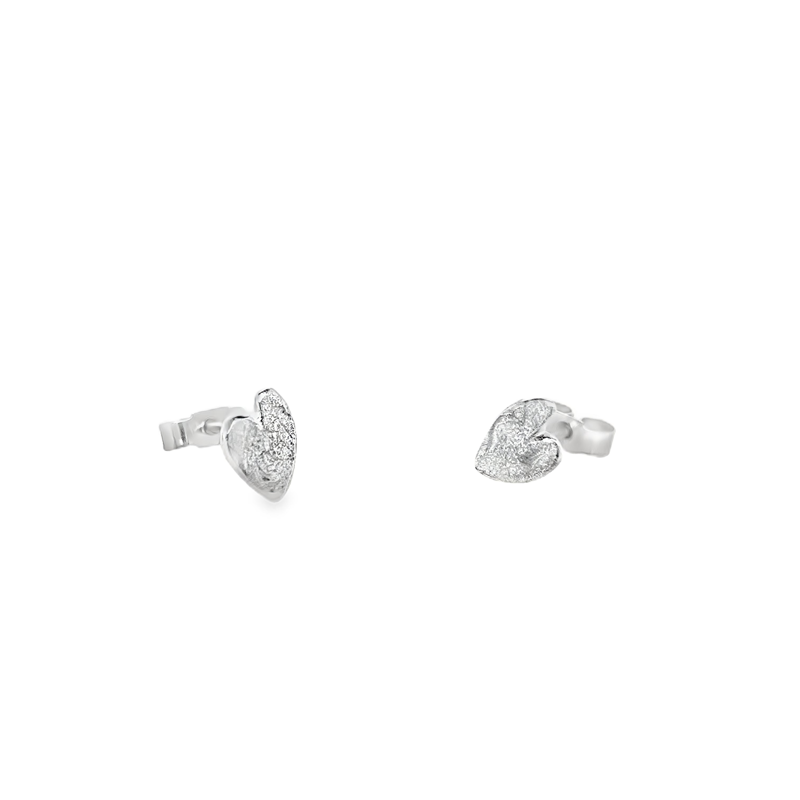 Small silver heart studs Earrings
