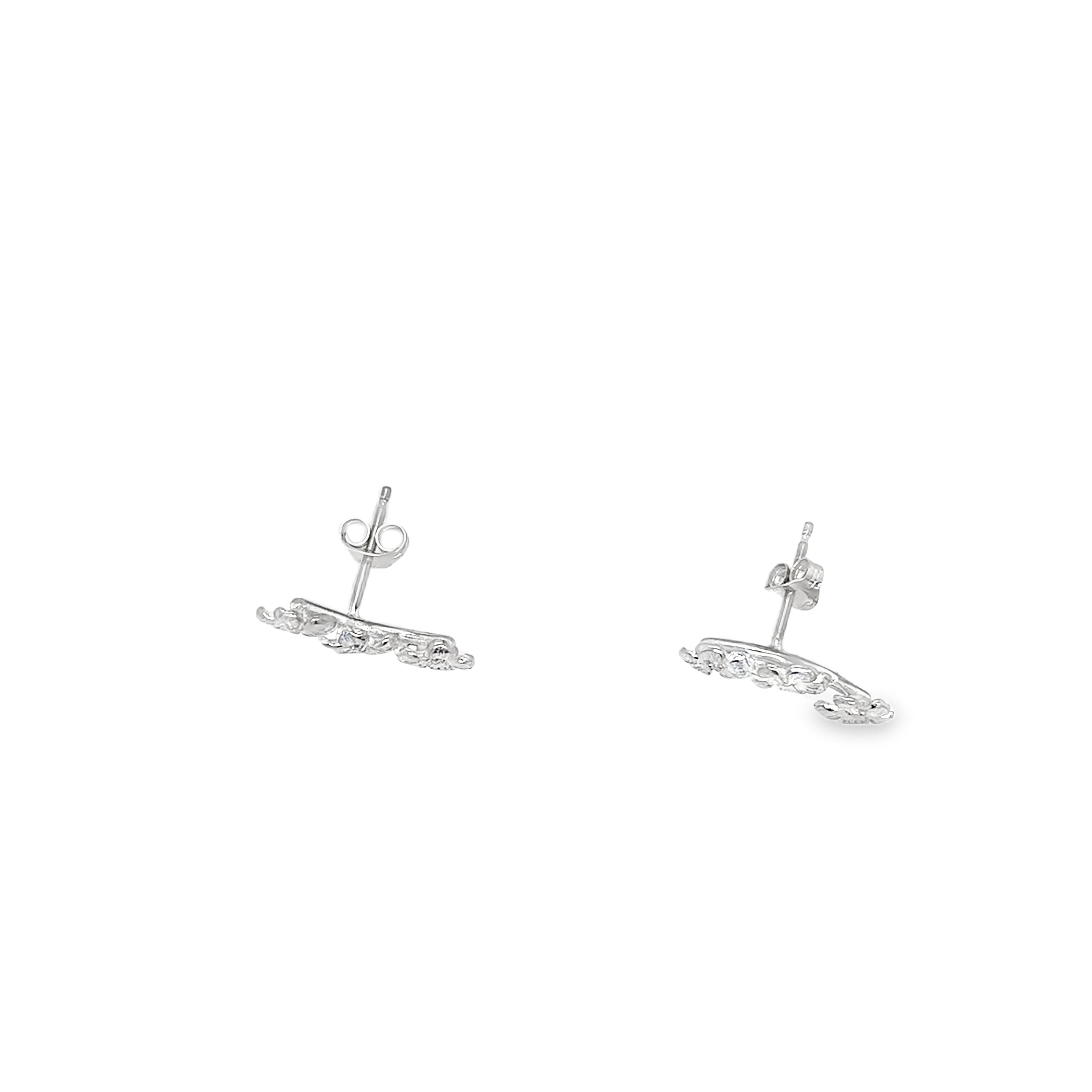 Enchanted triple flower silver Earrings