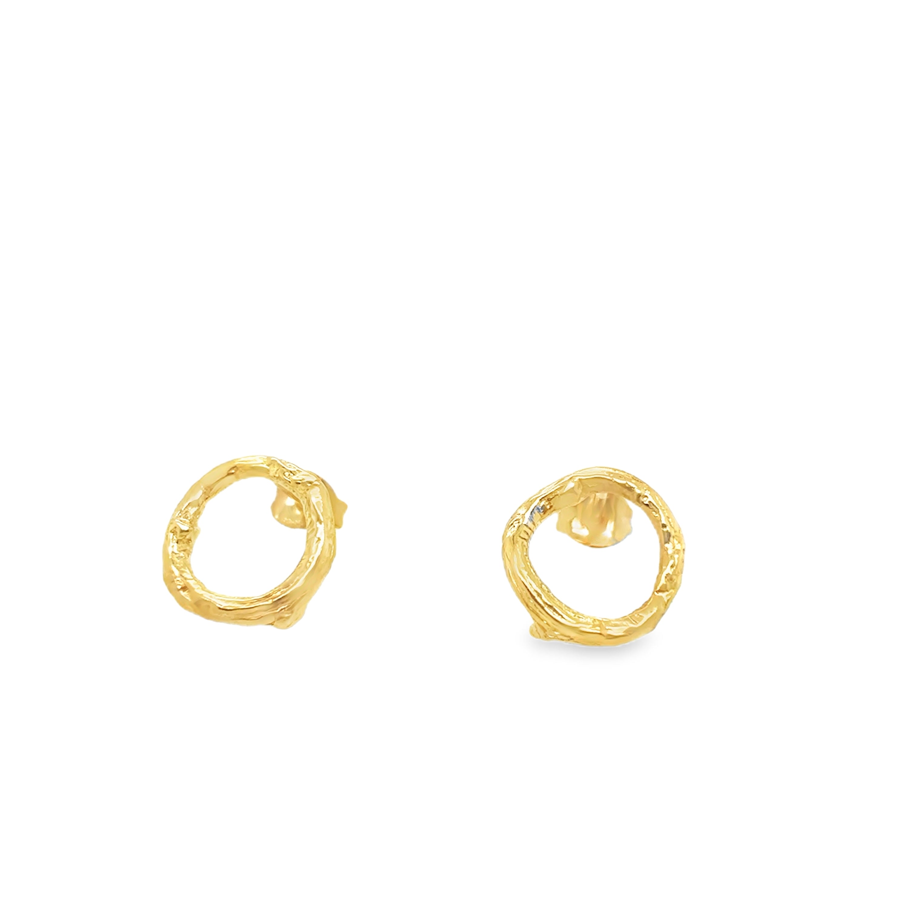 Woodland Walks silver circle twig Earrings