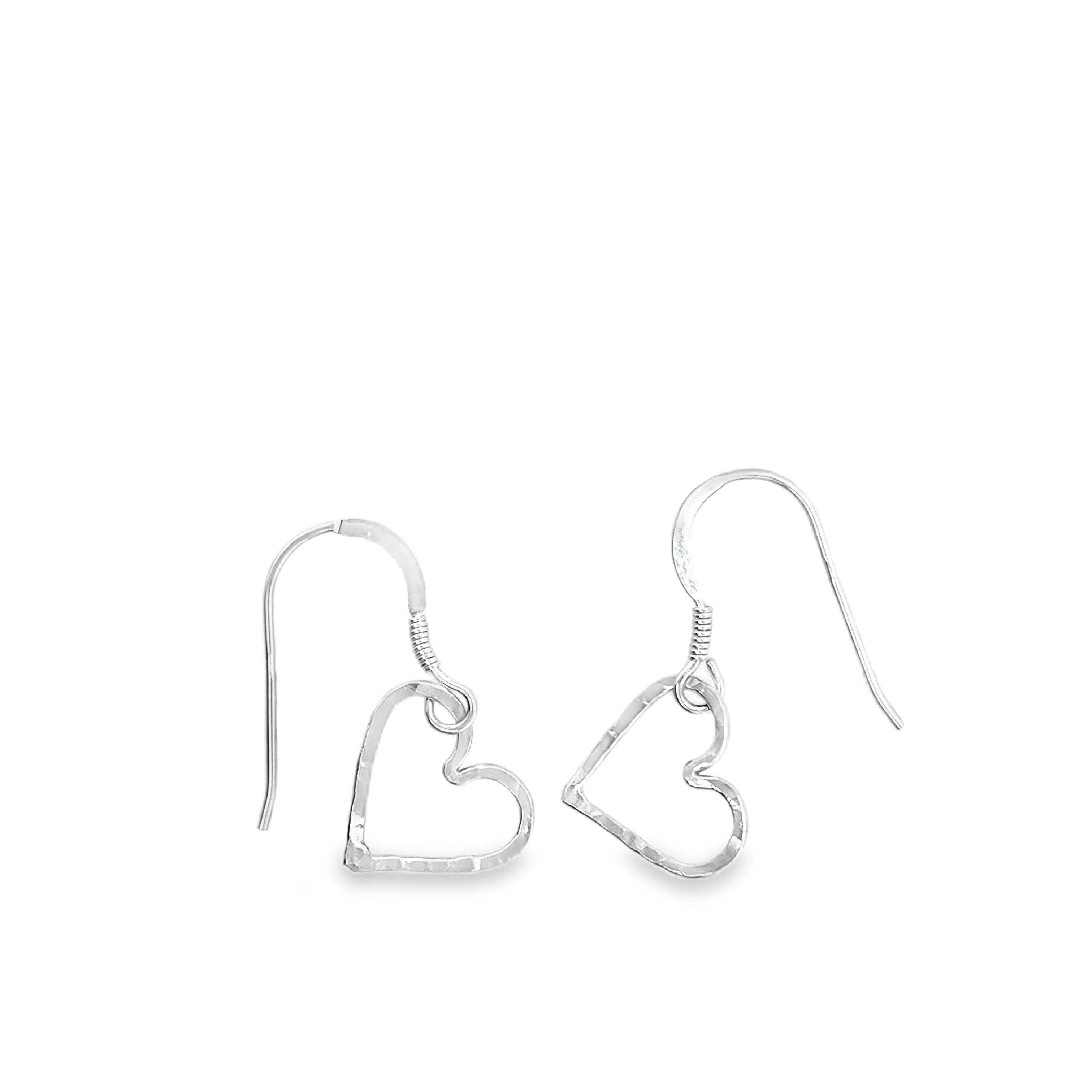 Open heart earrings