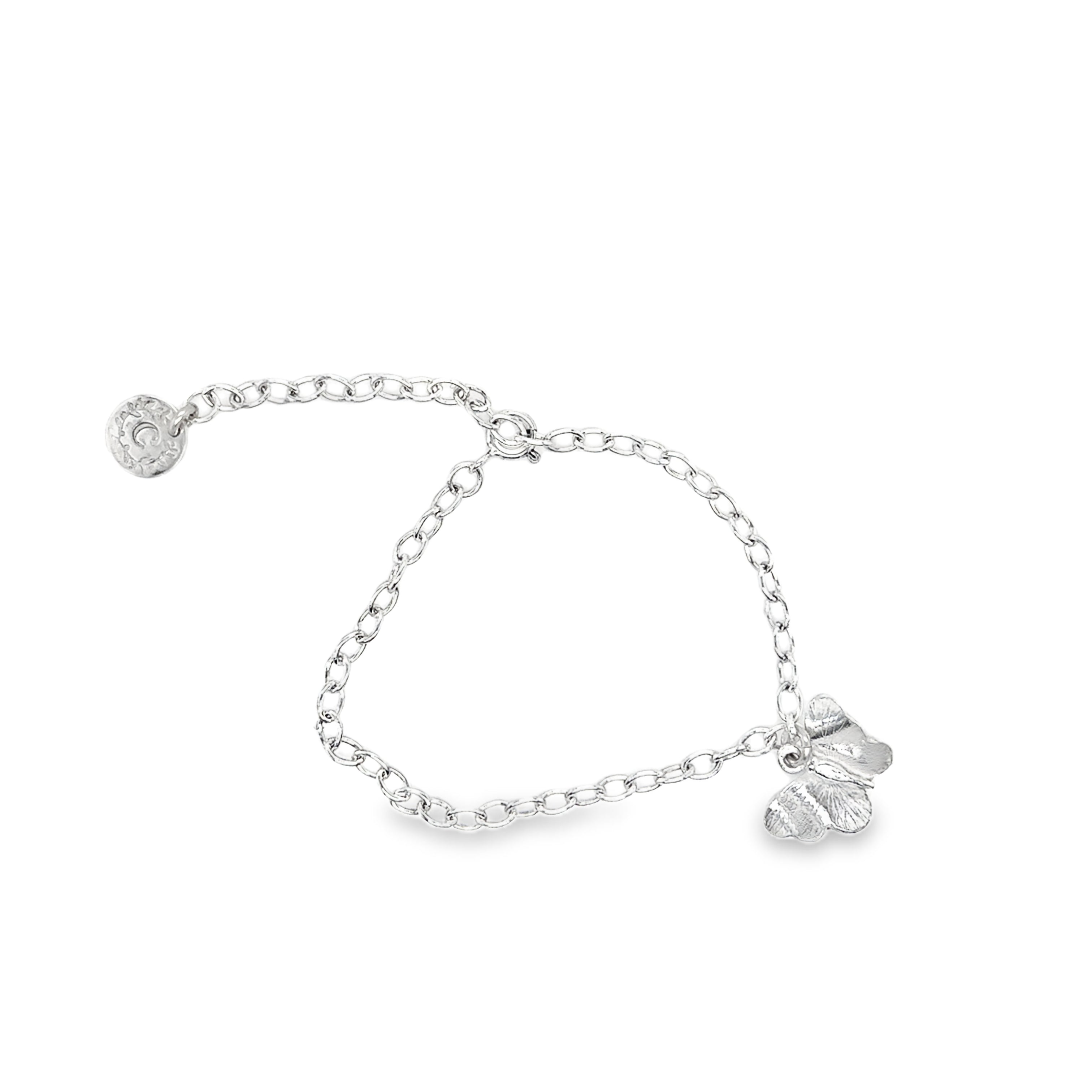 Silver Butterfly Charm Bracelet