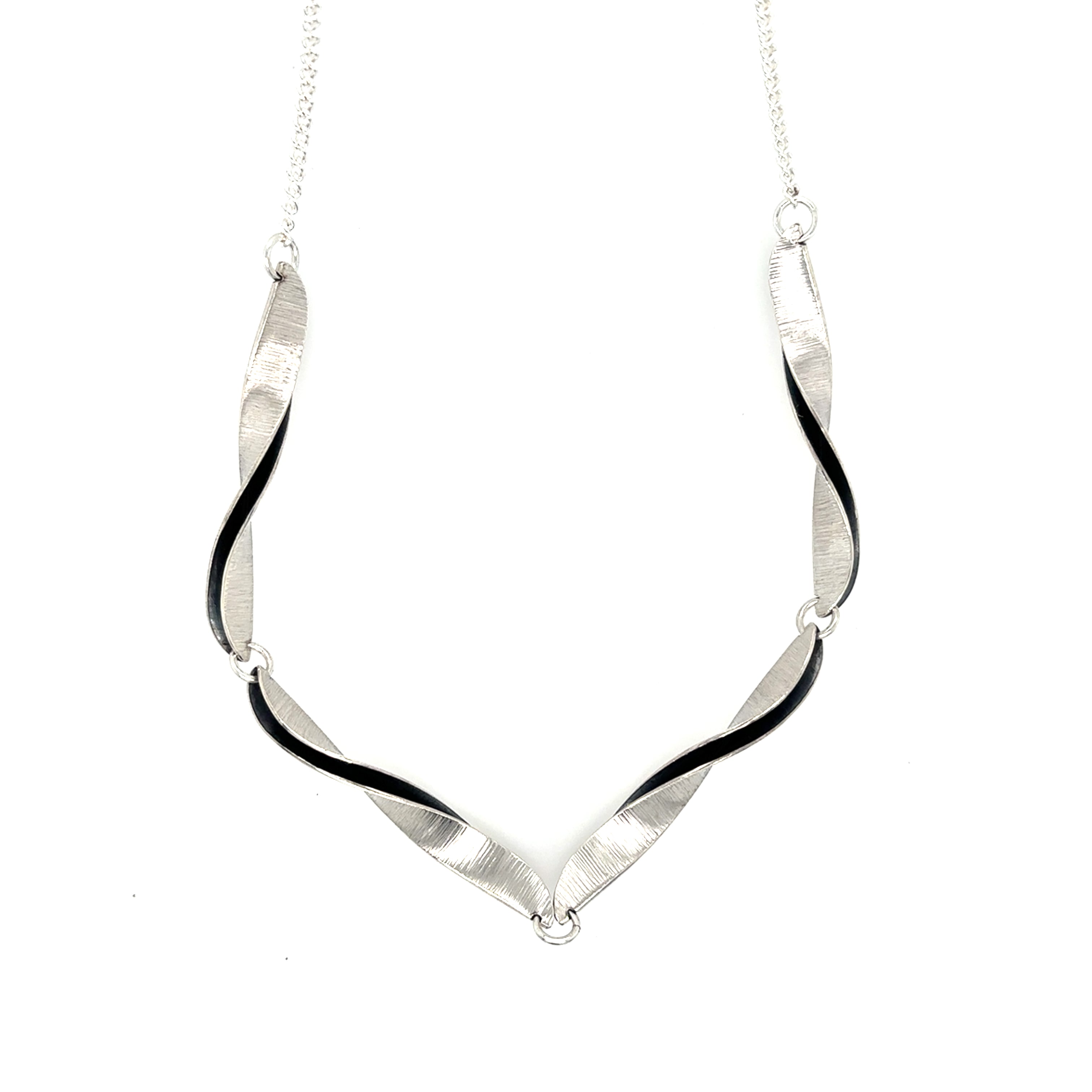 Willow Leaf Half Twist Necklace