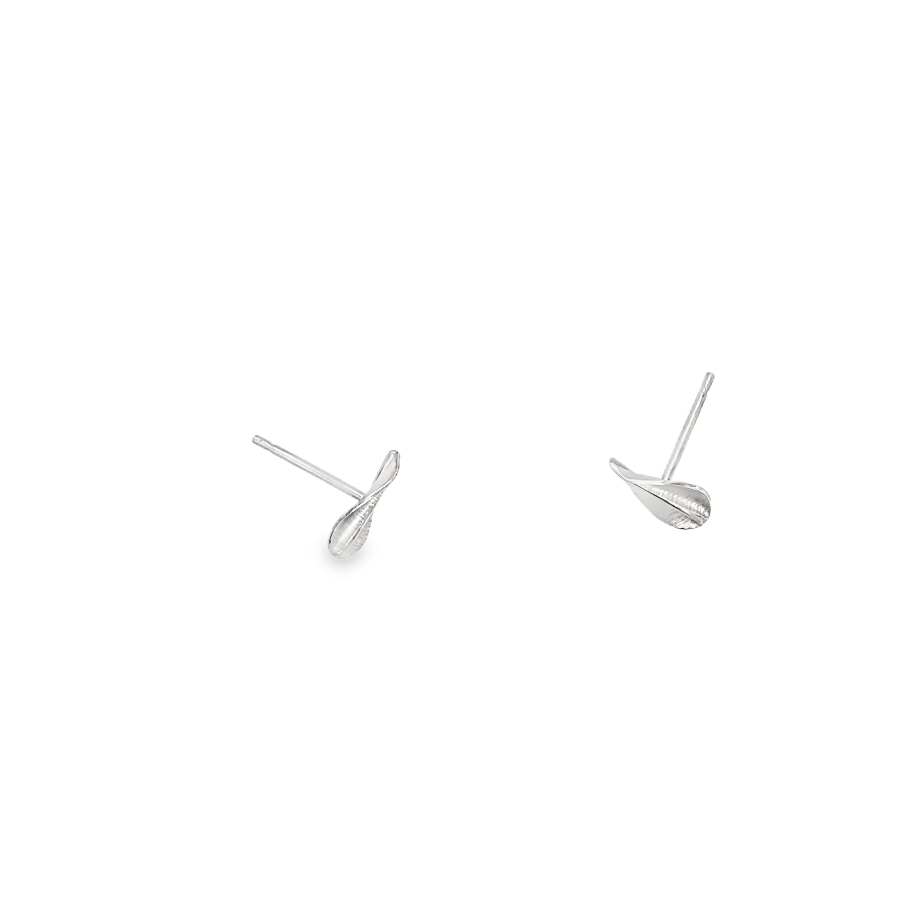 Extra Small Spring Leaf Earrings