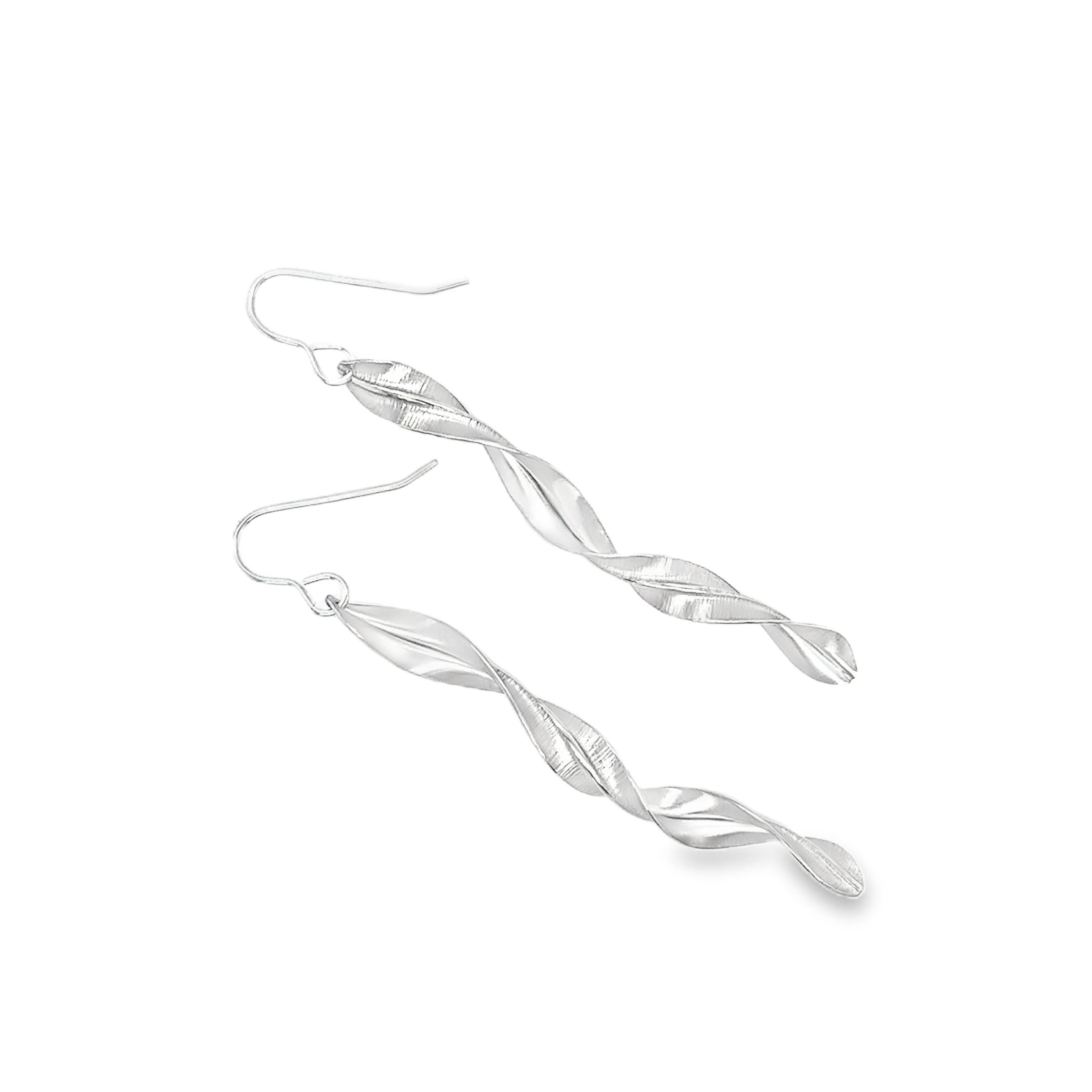 Long Spring Leaf Earrings