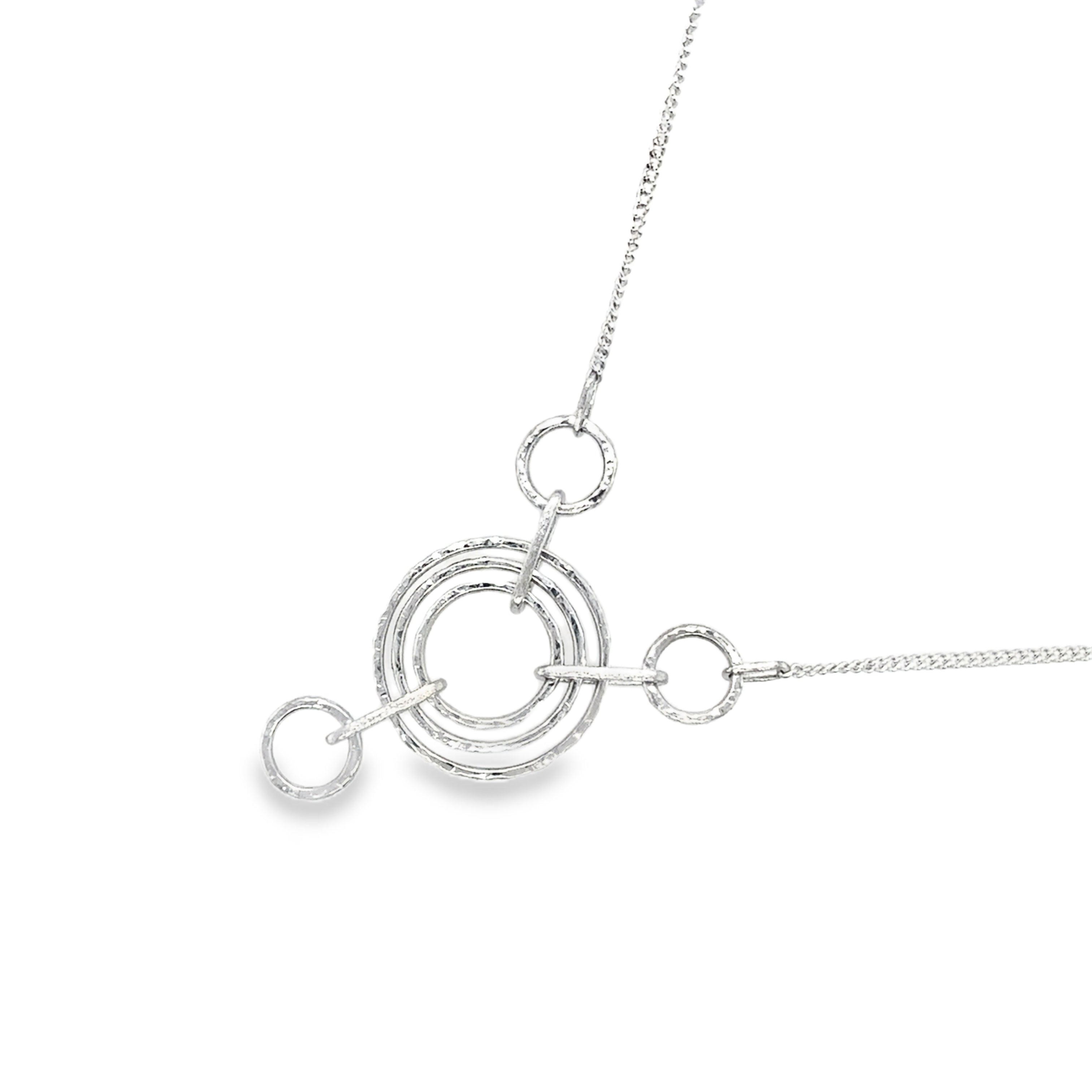 Hammer Hoop Trio Necklace