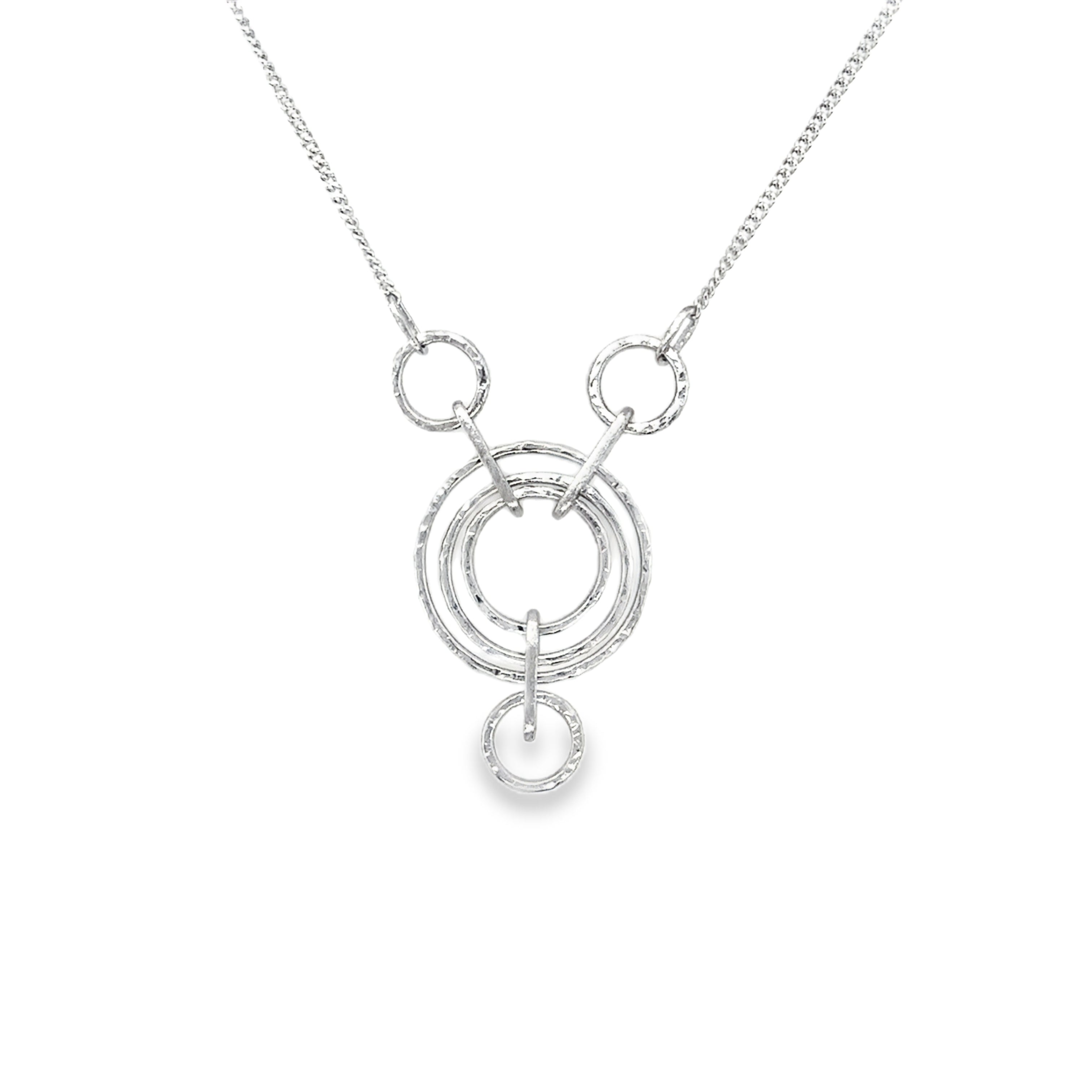 Hammer Hoop Trio Necklace