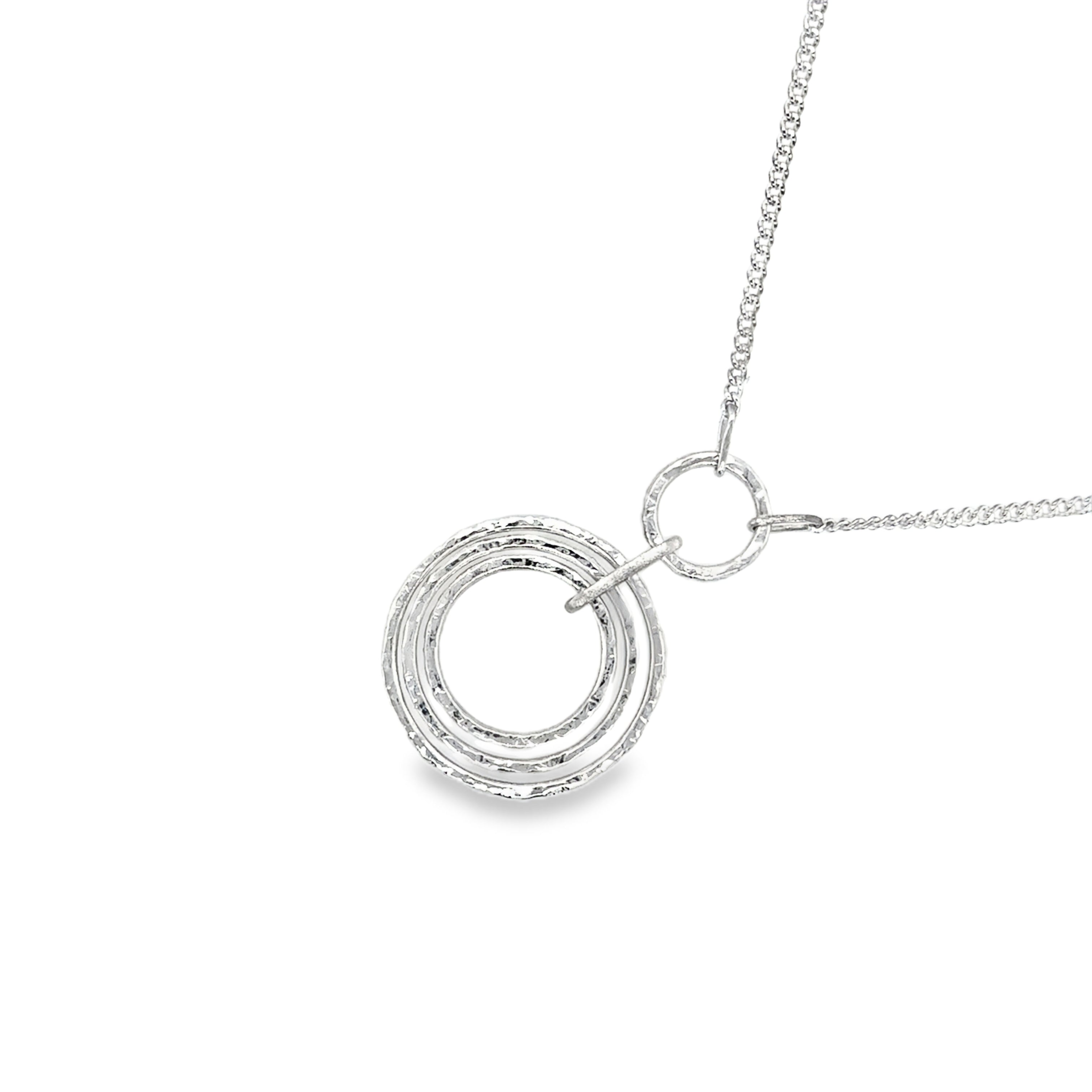 Hammer Hoop Drop Necklace