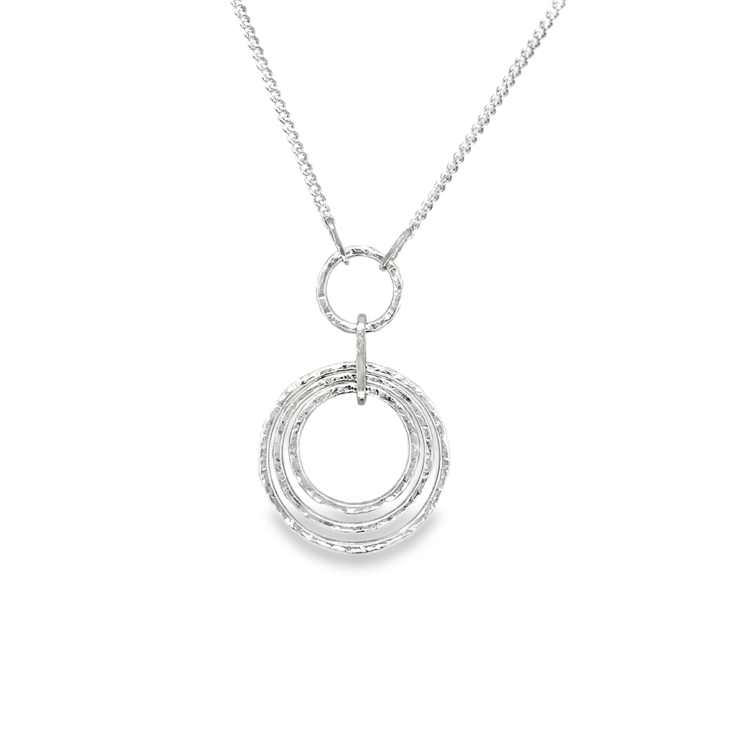 Hammer Hoop Drop Necklace