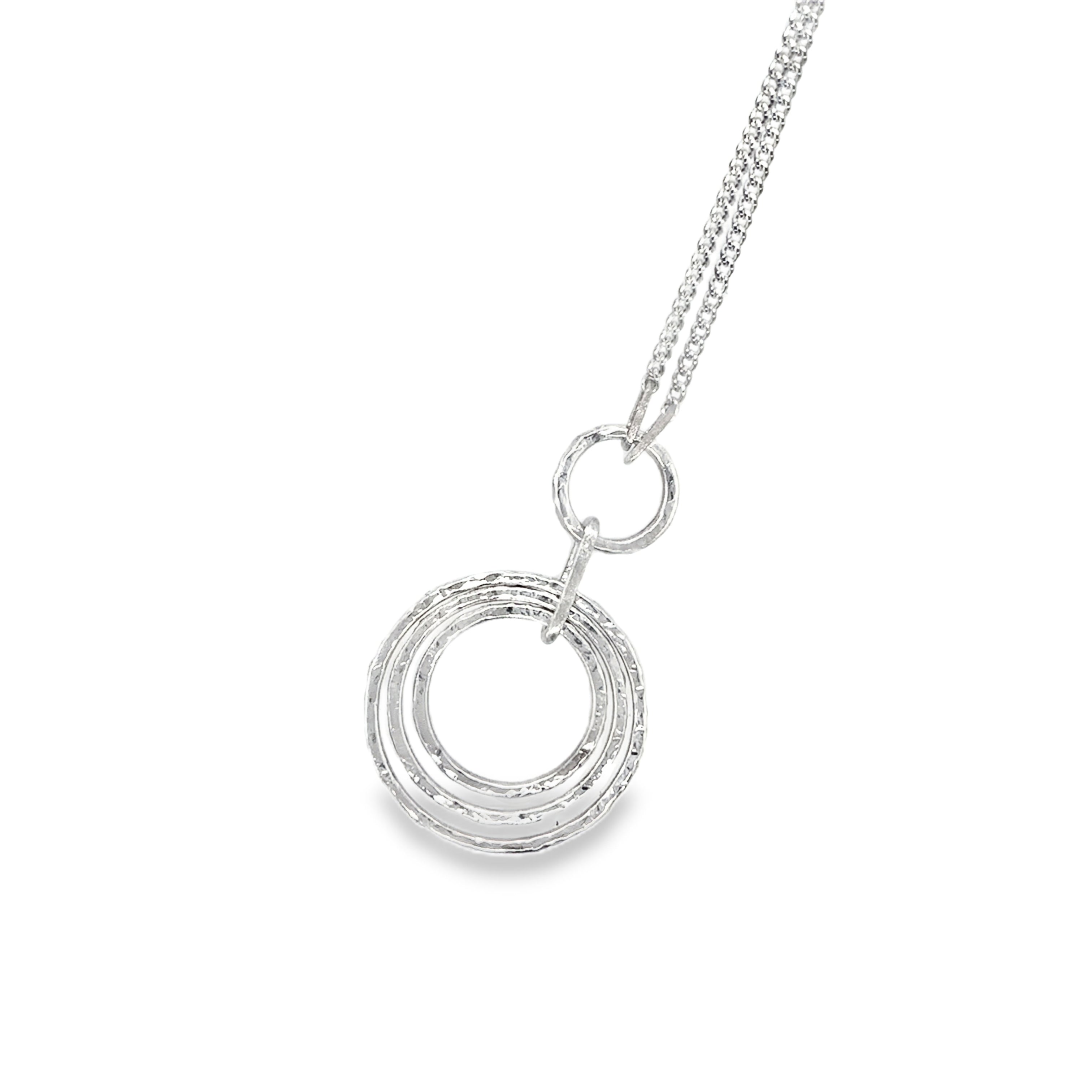 Hammer Hoop Drop Necklace
