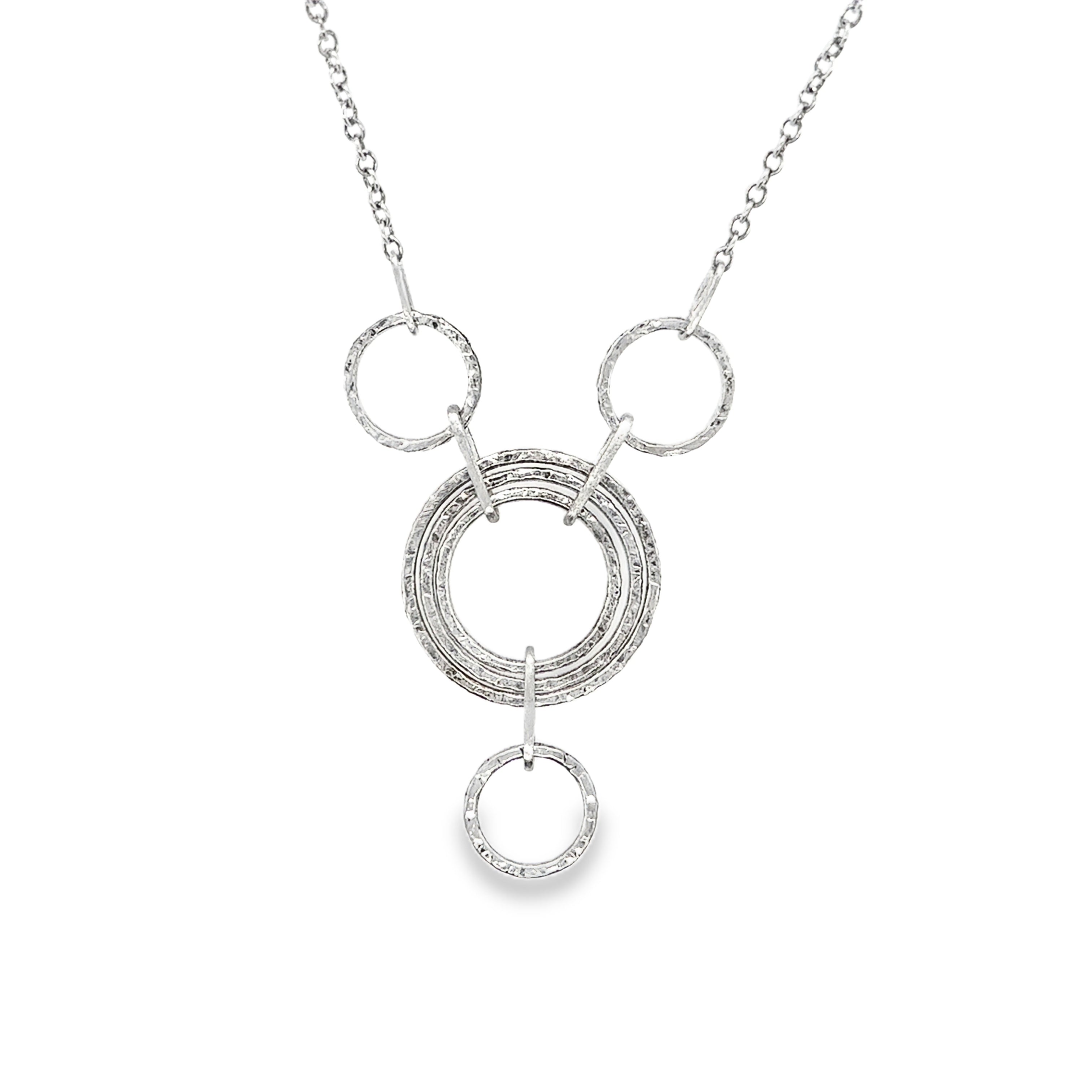 Hammer Hoop Trio Necklace