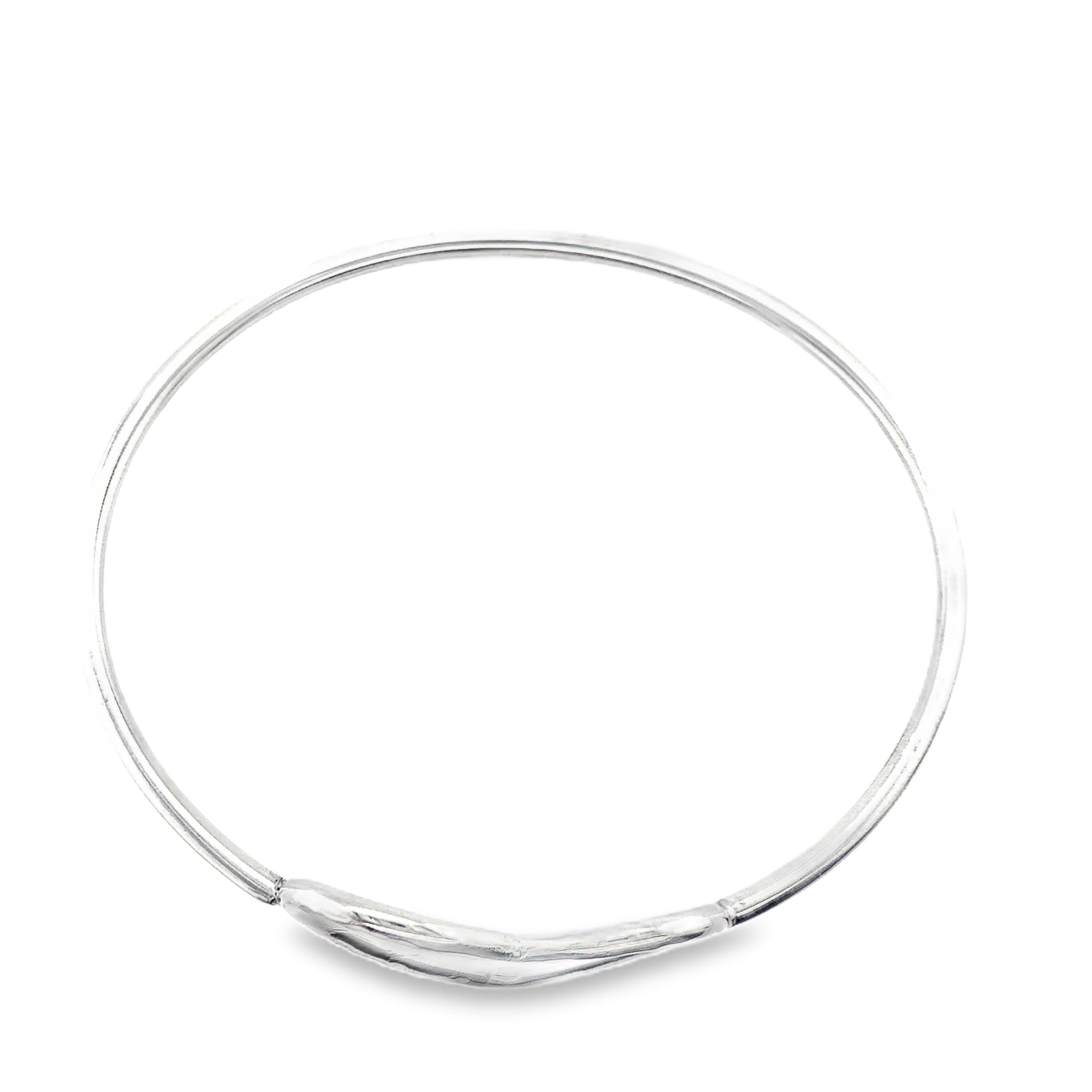 Silver flat heart Bracelet