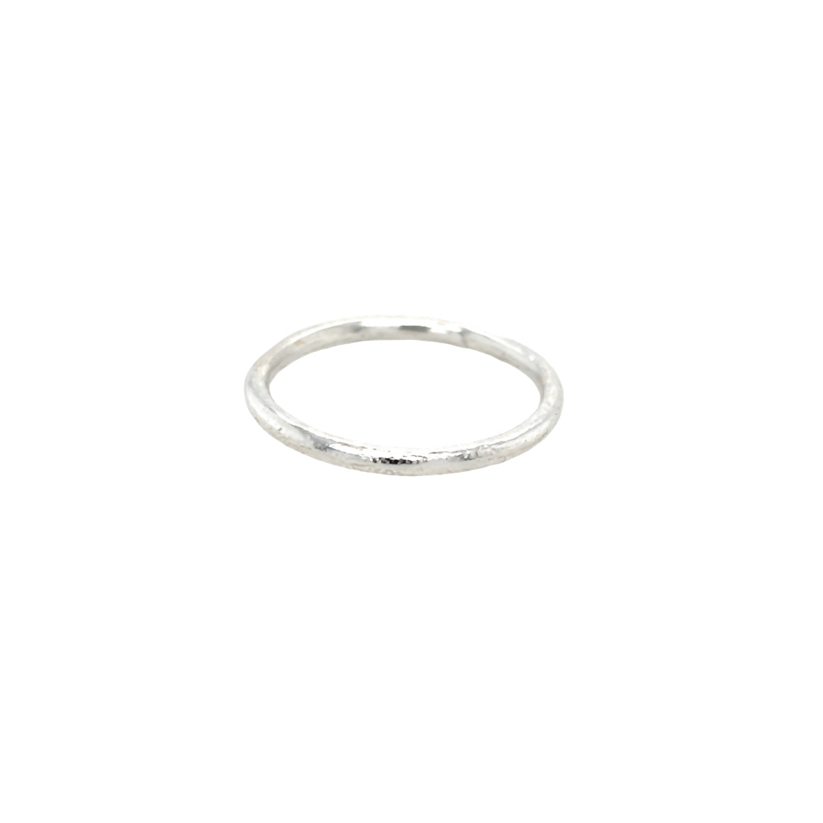 2mm melted silver ring