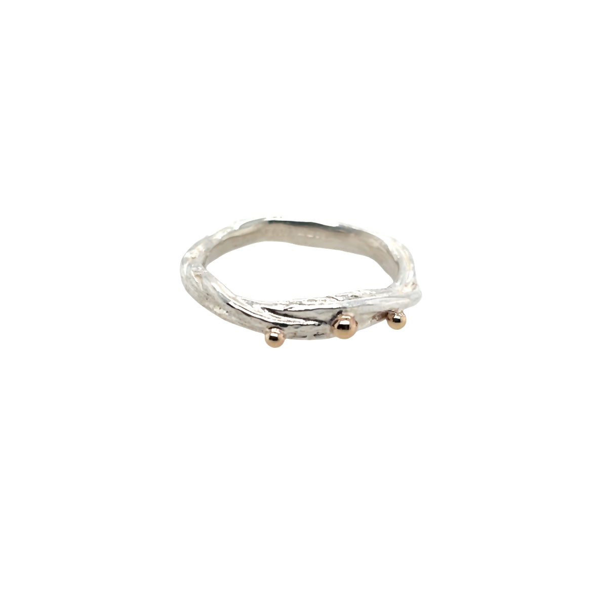 Narrow wire silver ring