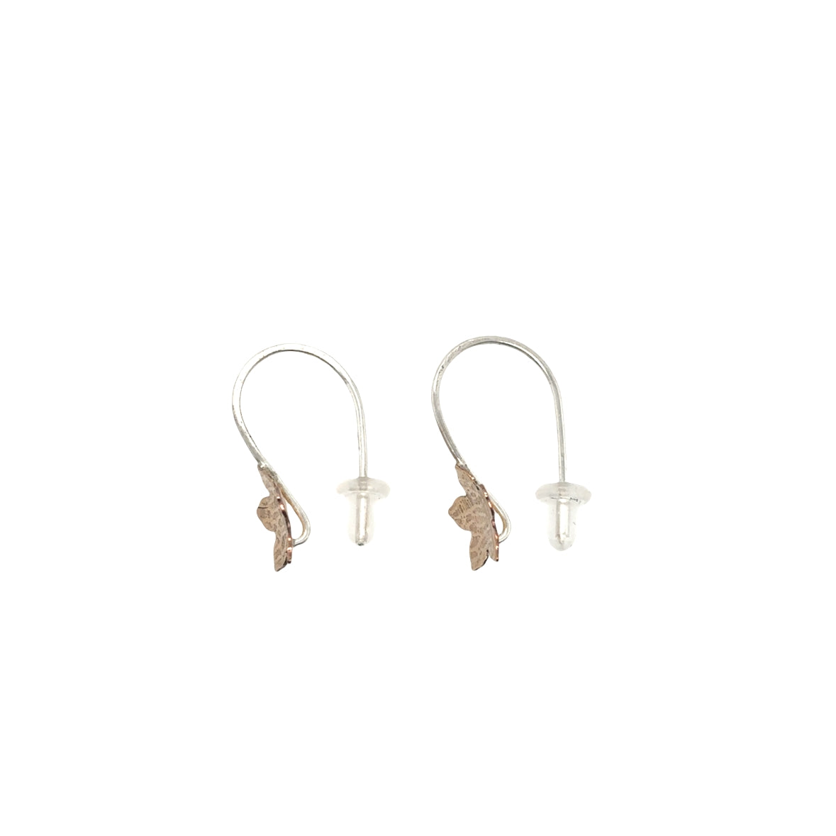 14ct gold filled 5 petal hoop earrings