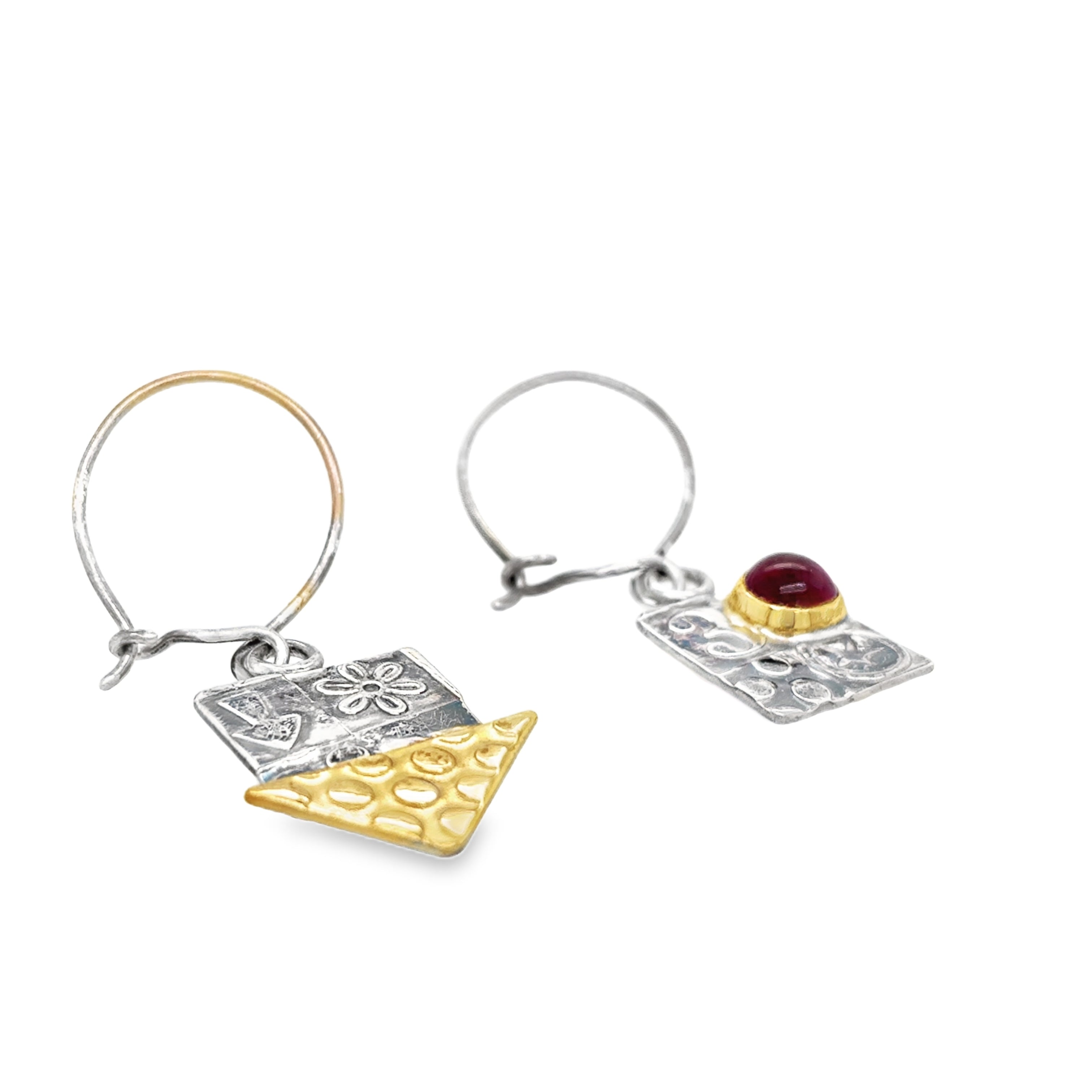 Pink Asymmetrical Earrings
