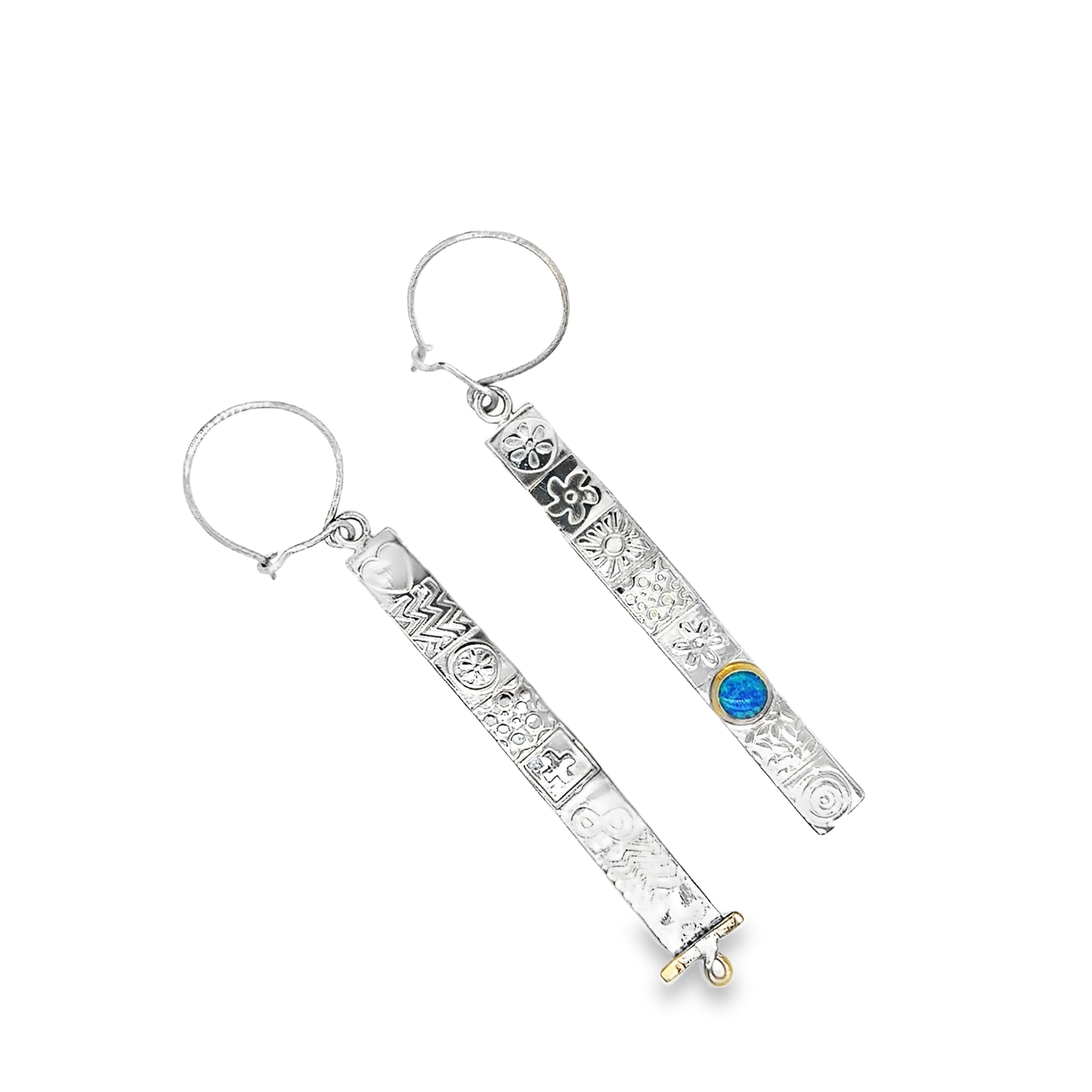 Extra long asymmetrical Stud earrings