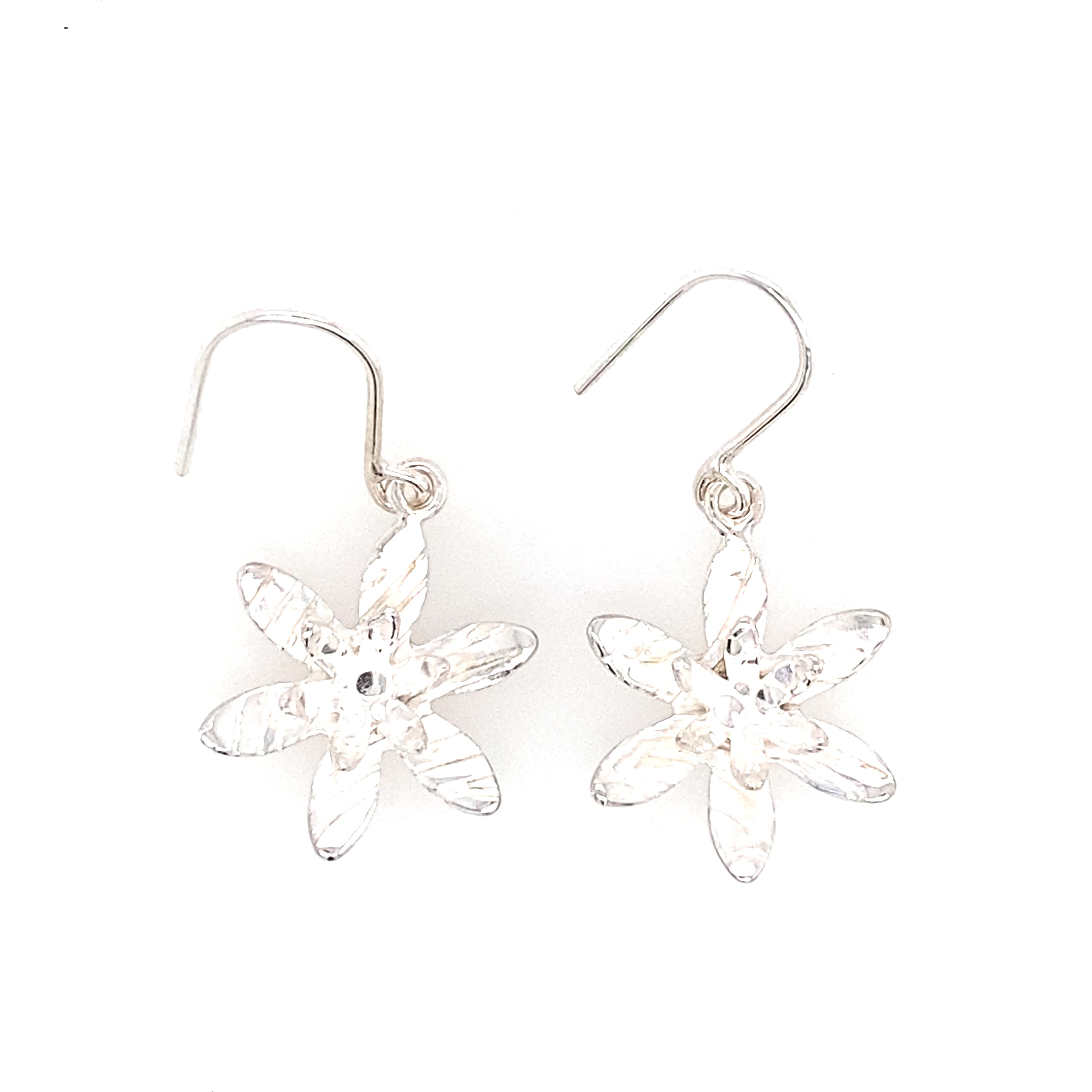 Flower 6+3 double drop Earrings