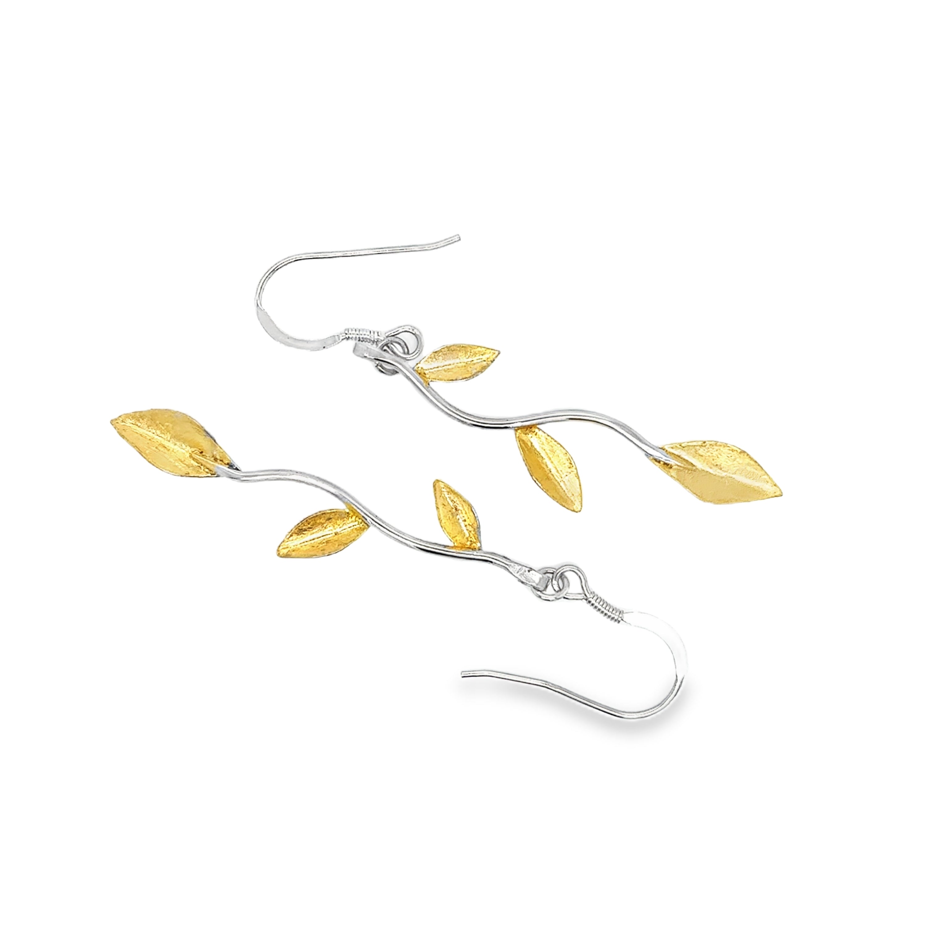 Botanic Laurel leaf earrings