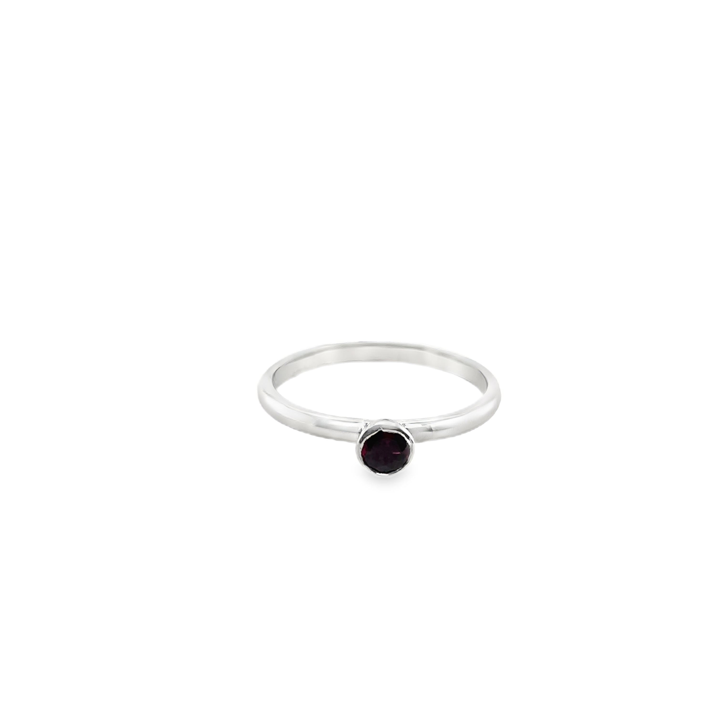 January Garnet Birthstone Ring