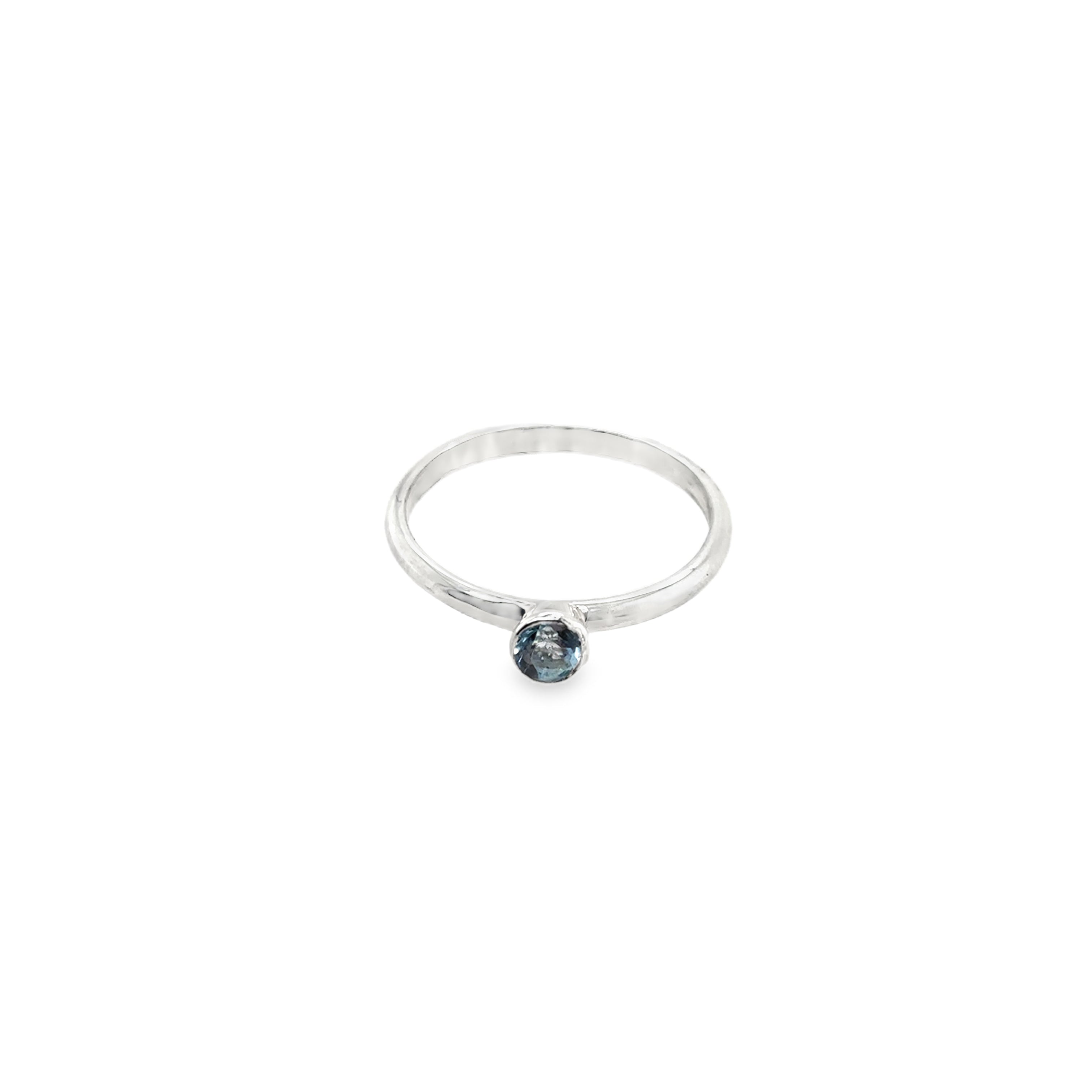 March Aquamarine Birthstone Ring