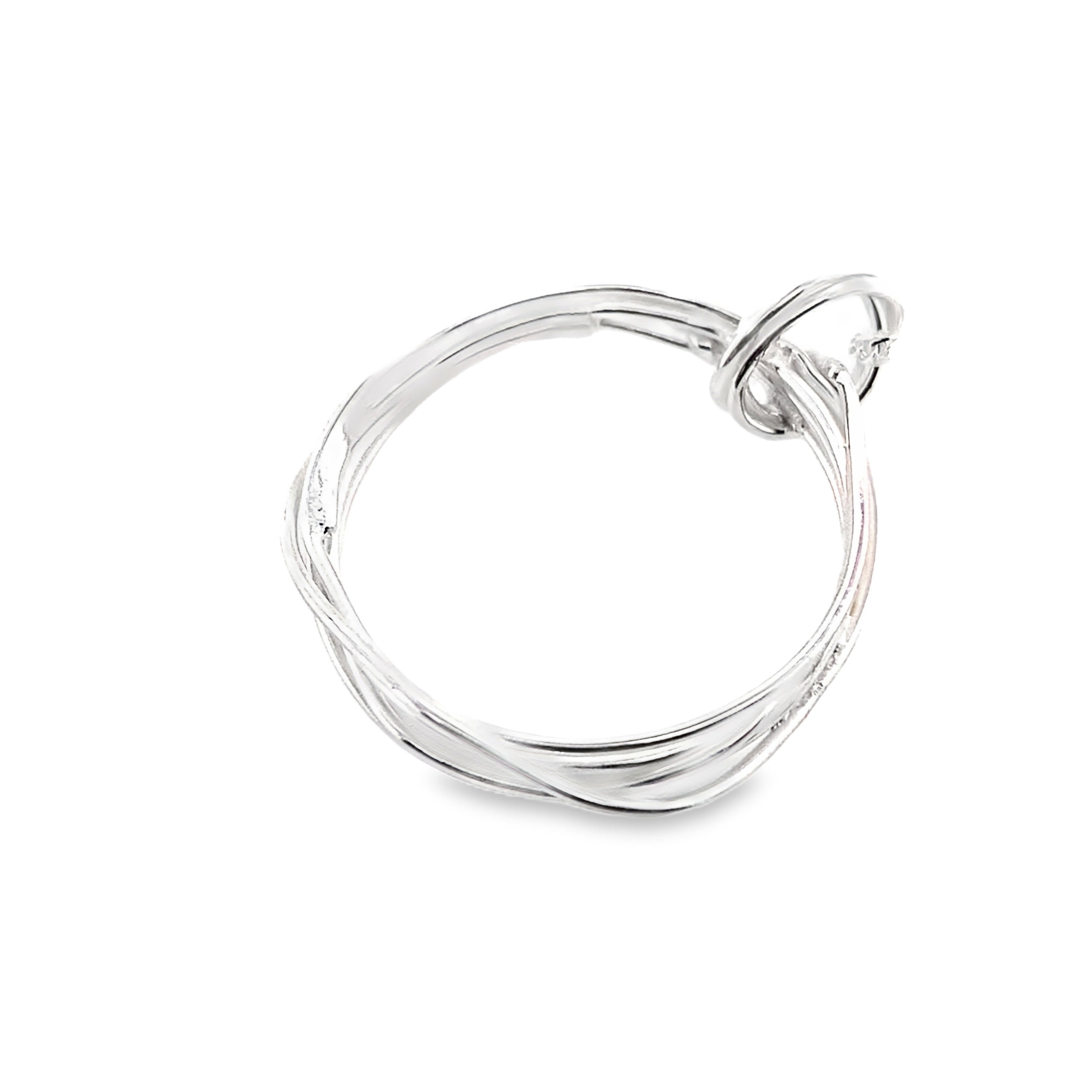 Continuous Round Wrap Silver Necklace