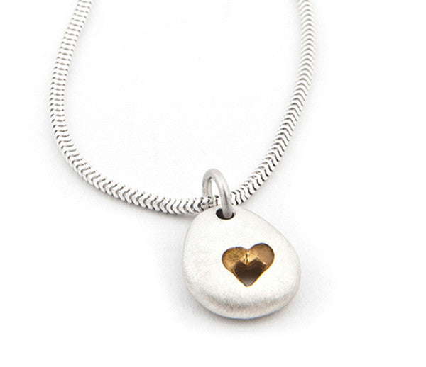 Pebble Heart necklace