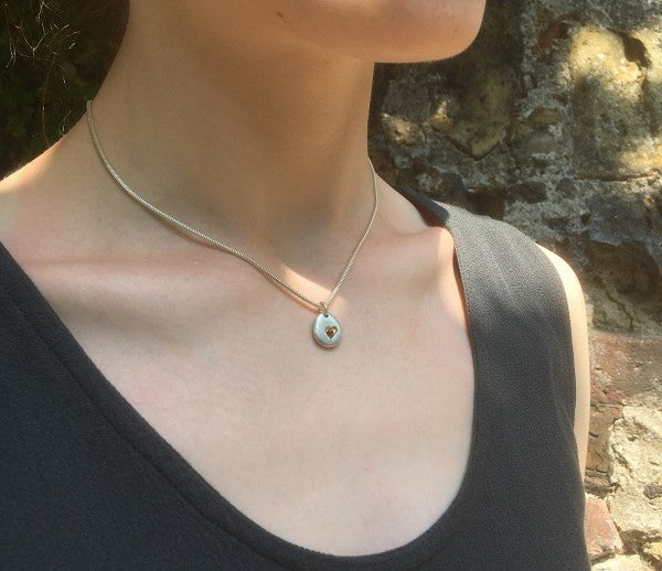 Pebble Heart necklace